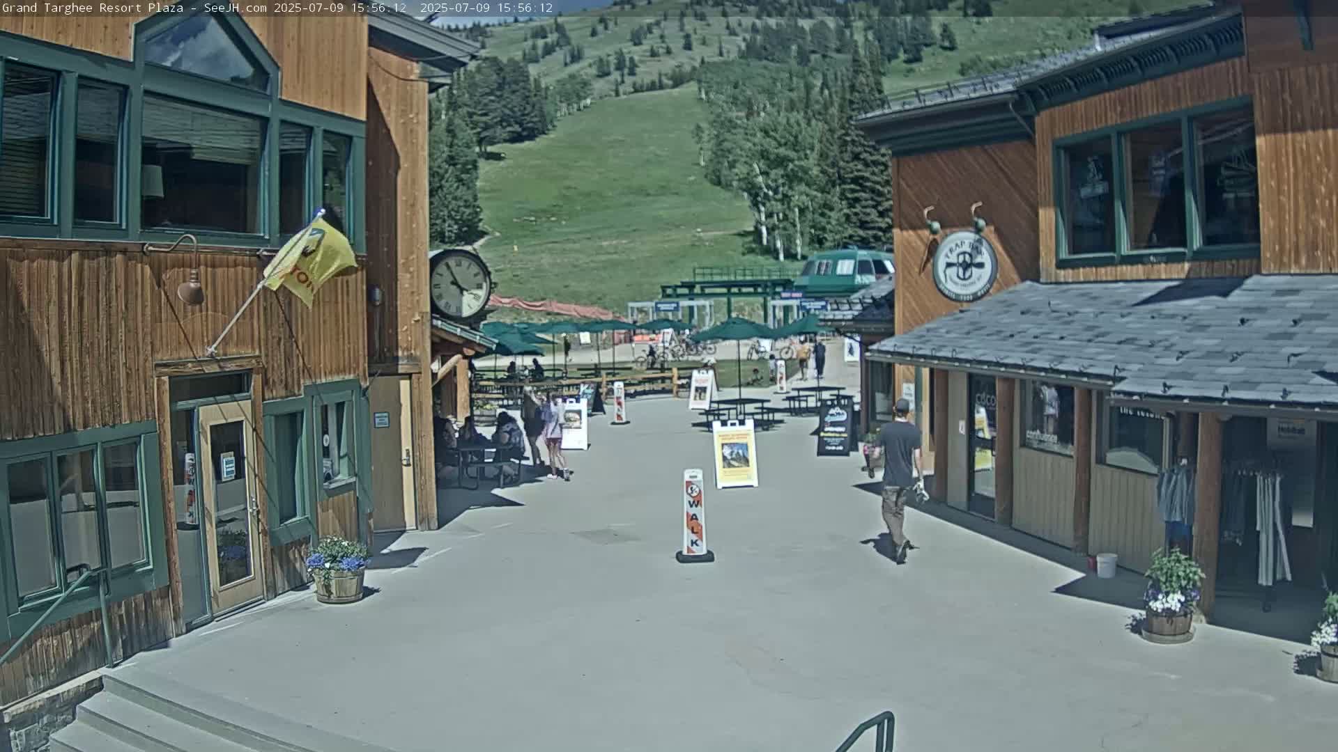 Alta, Freds Mountain Grand Targhee Resort Plaza Live Cam  -Alta, Teton, Wyoming, USA