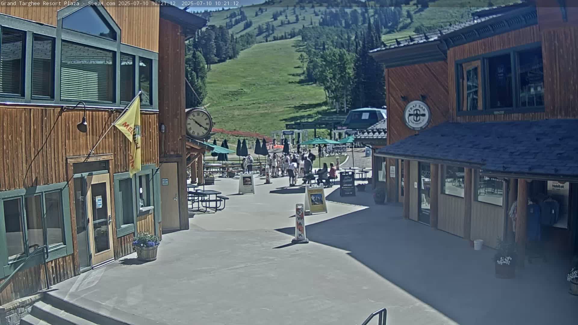 Alta, Freds Mountain Grand Targhee Resort Plaza Live Cam  -Alta, Teton, Wyoming, USA