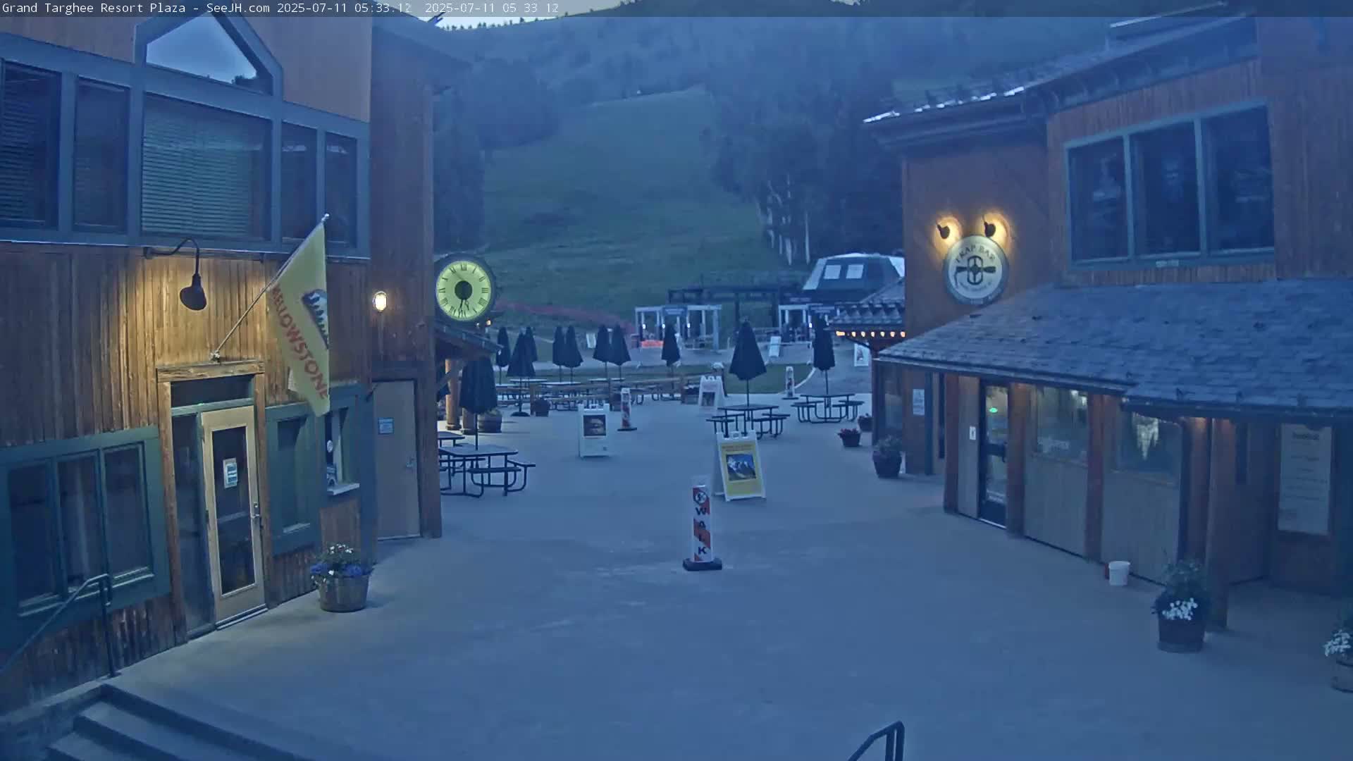 Alta, Freds Mountain Grand Targhee Resort Plaza Live Cam  -Alta, Teton, Wyoming, USA