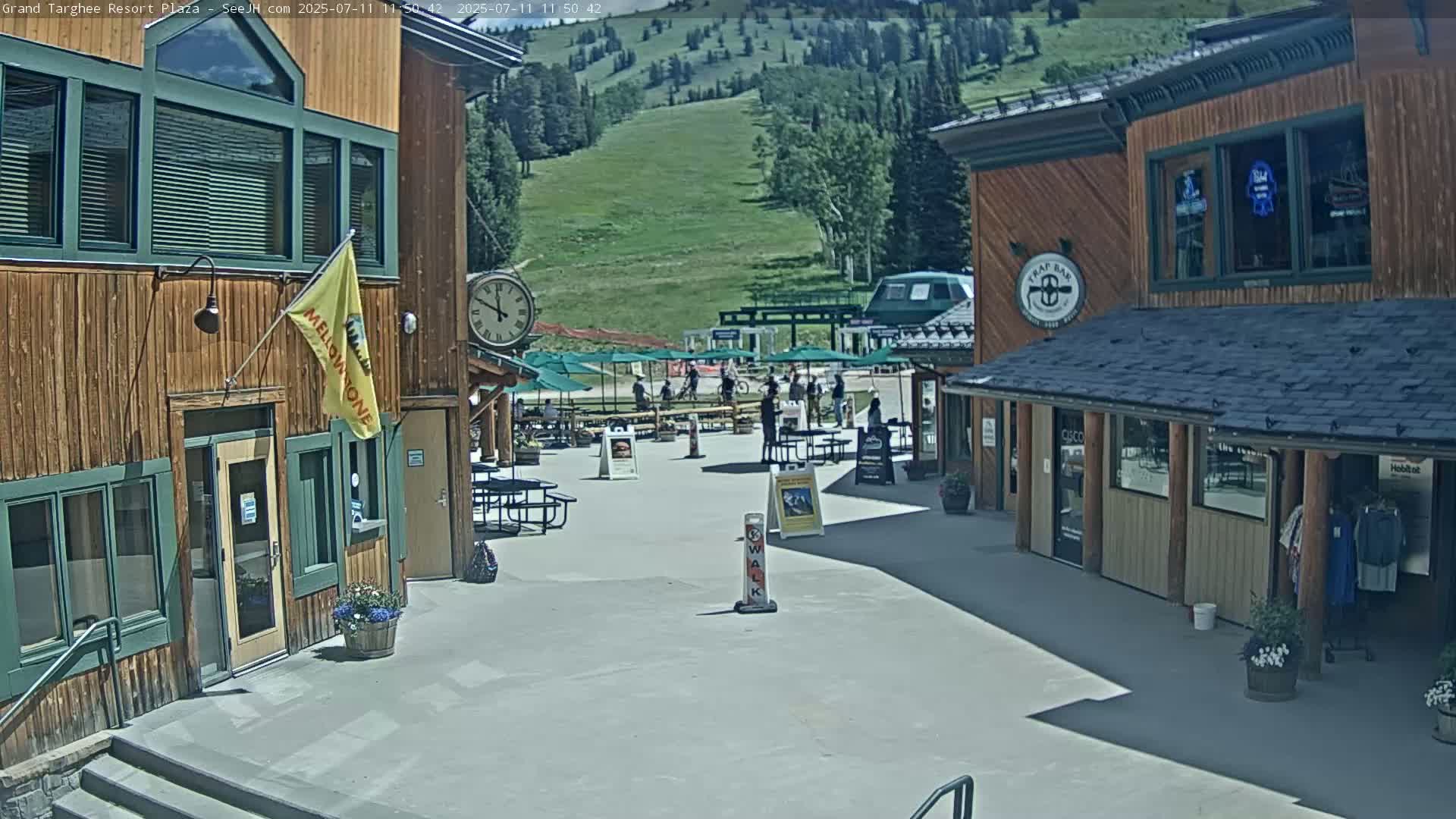Alta, Freds Mountain Grand Targhee Resort Plaza Live Cam  -Alta, Teton, Wyoming, USA