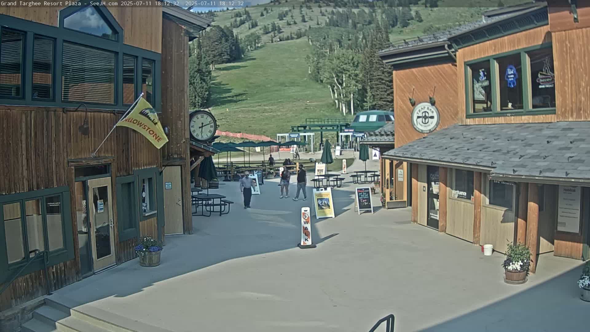 Alta, Freds Mountain Grand Targhee Resort Plaza Live Cam  -Alta, Teton, Wyoming, USA