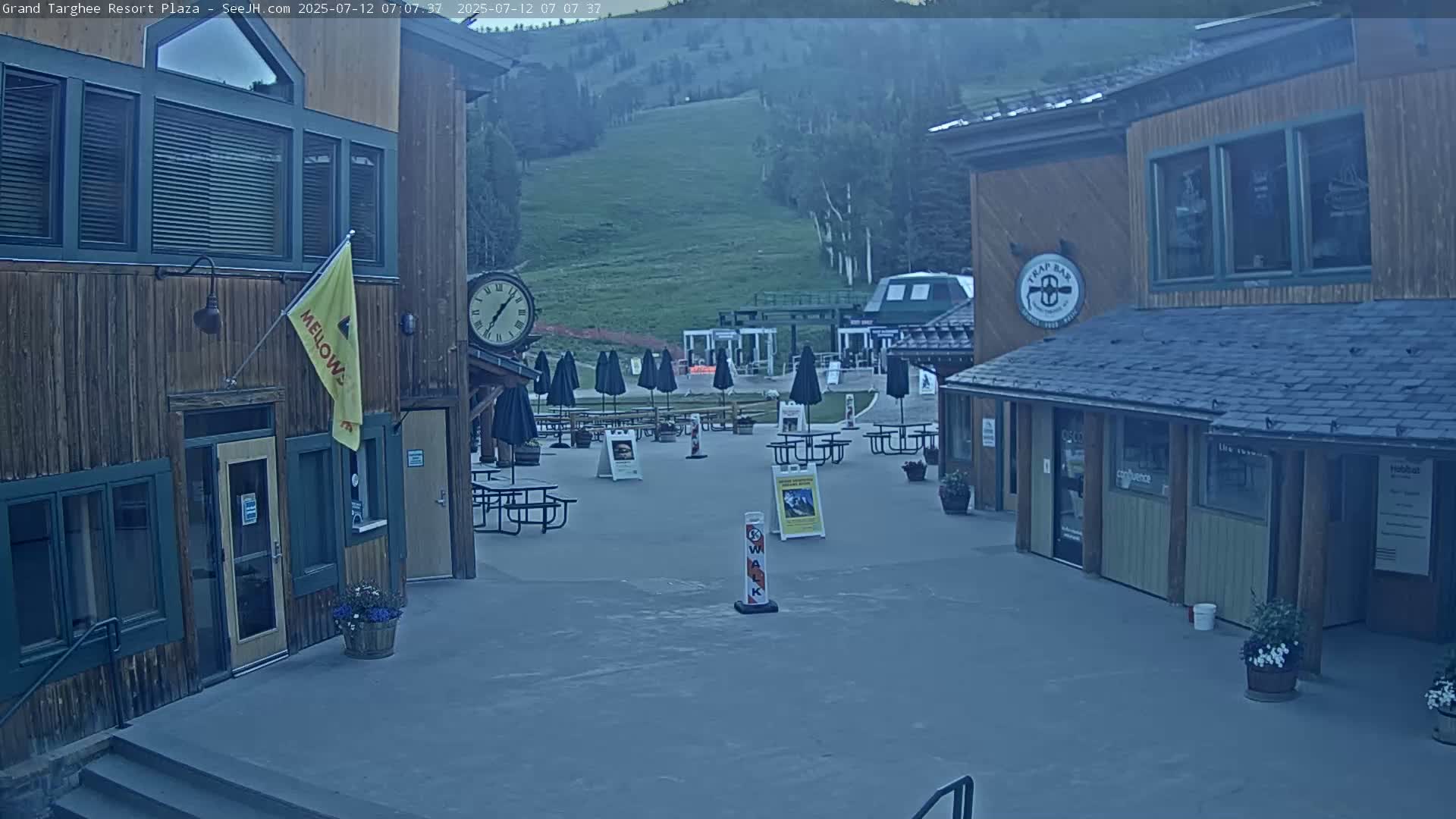 Alta, Freds Mountain Grand Targhee Resort Plaza Live Cam  -Alta, Teton, Wyoming, USA