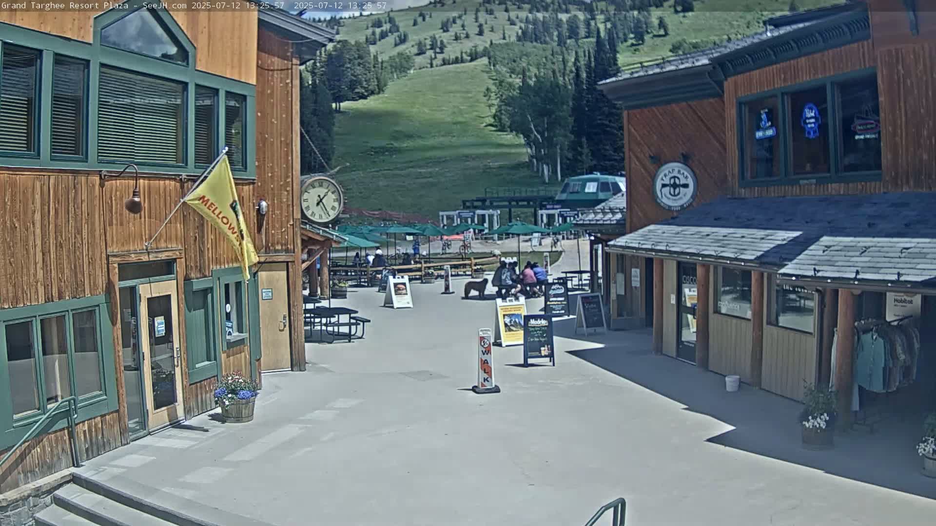 Alta, Freds Mountain Grand Targhee Resort Plaza Live Cam  -Alta, Teton, Wyoming, USA