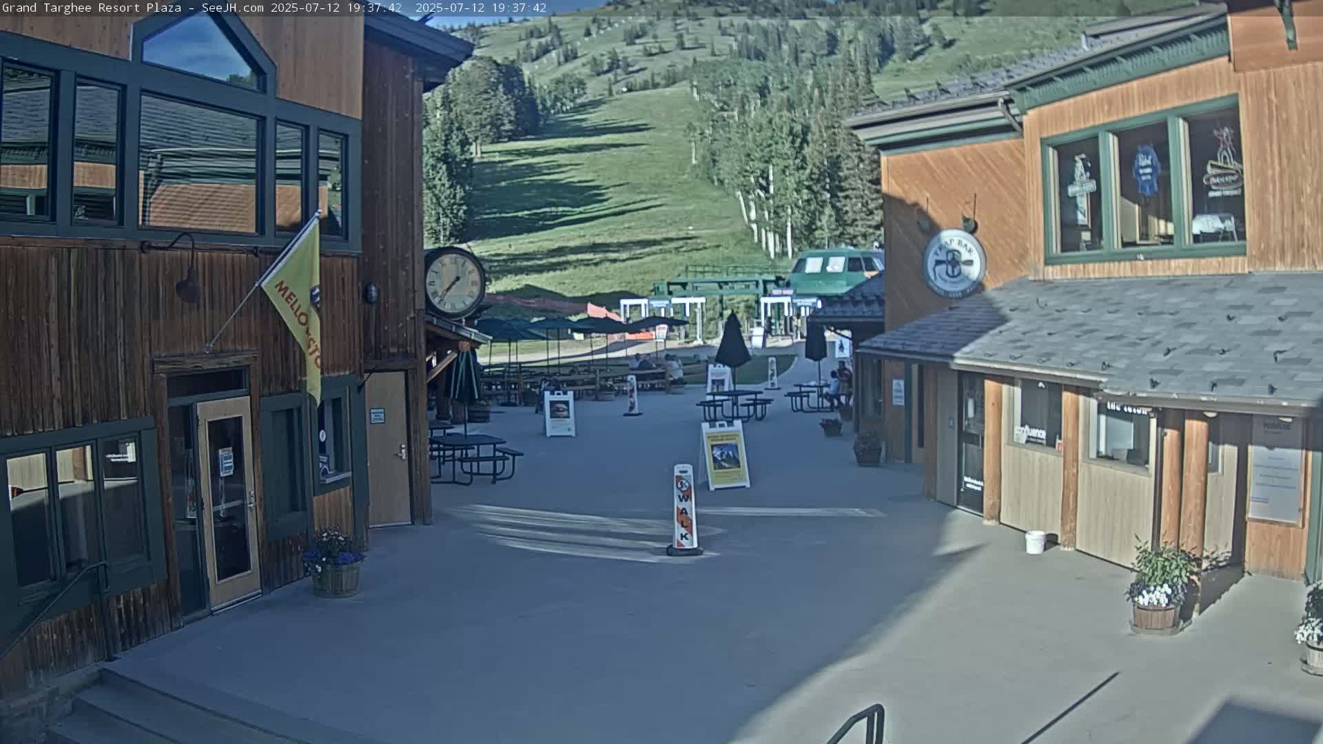 Alta, Freds Mountain Grand Targhee Resort Plaza Live Cam  -Alta, Teton, Wyoming, USA