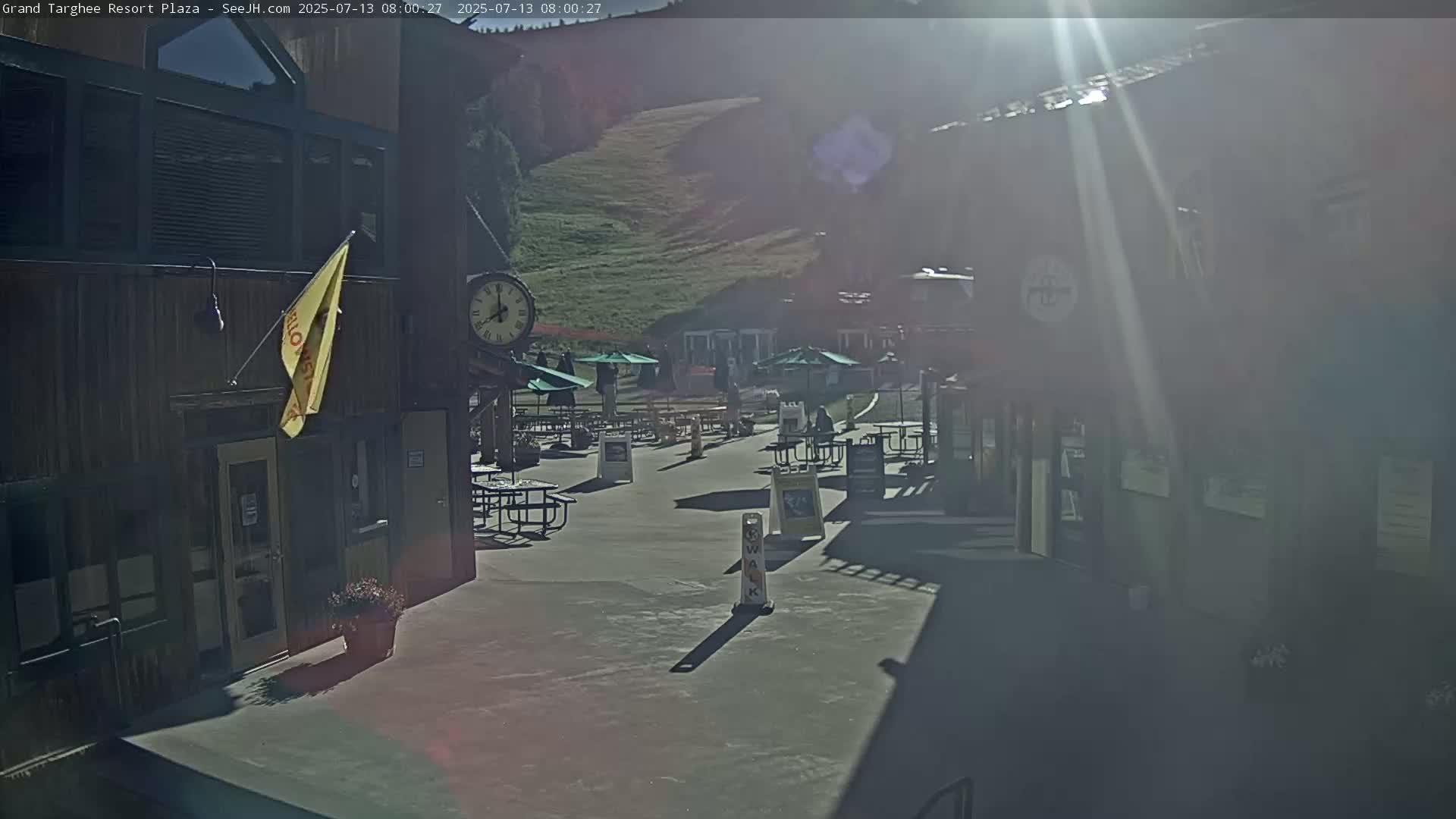 Alta, Freds Mountain Grand Targhee Resort Plaza Live Cam  -Alta, Teton, Wyoming, USA