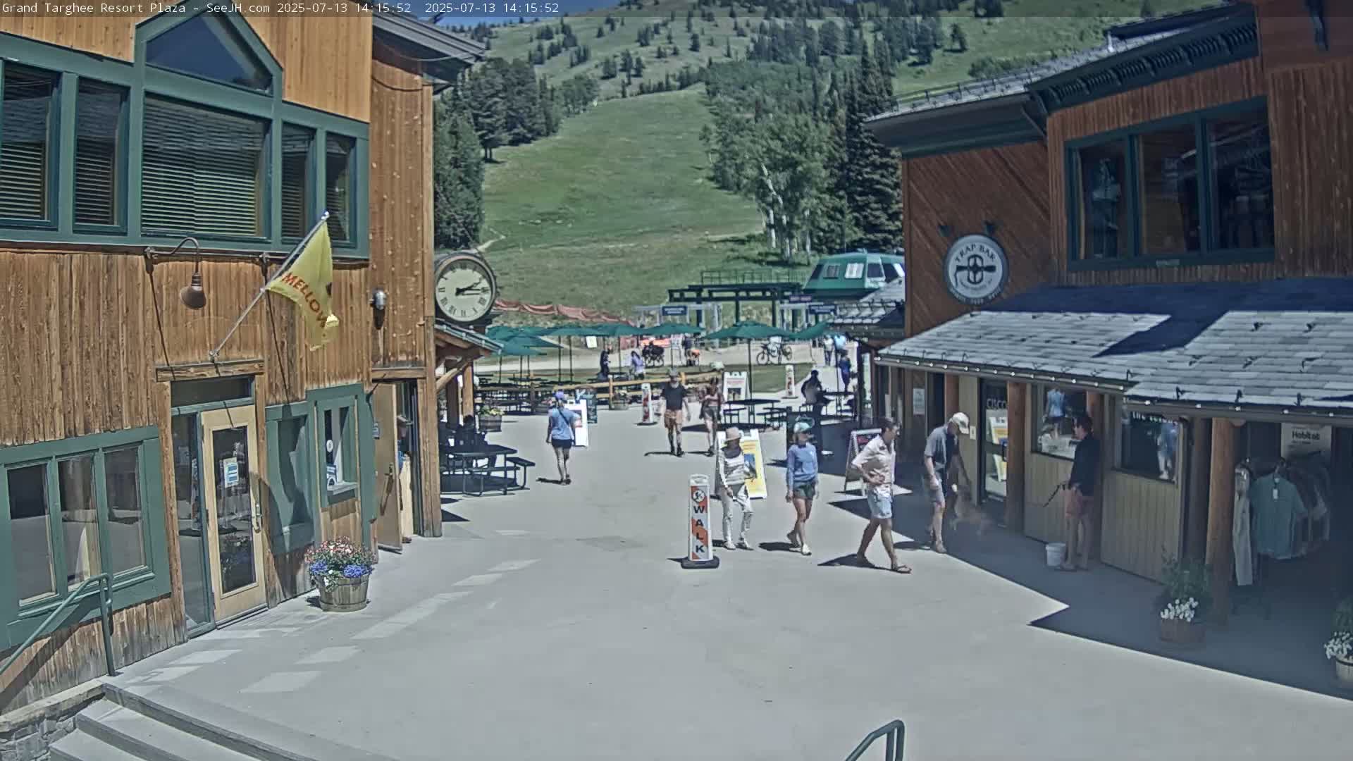 Alta, Freds Mountain Grand Targhee Resort Plaza Live Cam  -Alta, Teton, Wyoming, USA