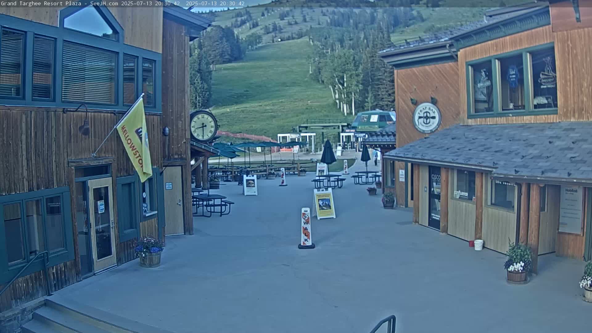 Alta, Freds Mountain Grand Targhee Resort Plaza Live Cam  -Alta, Teton, Wyoming, USA