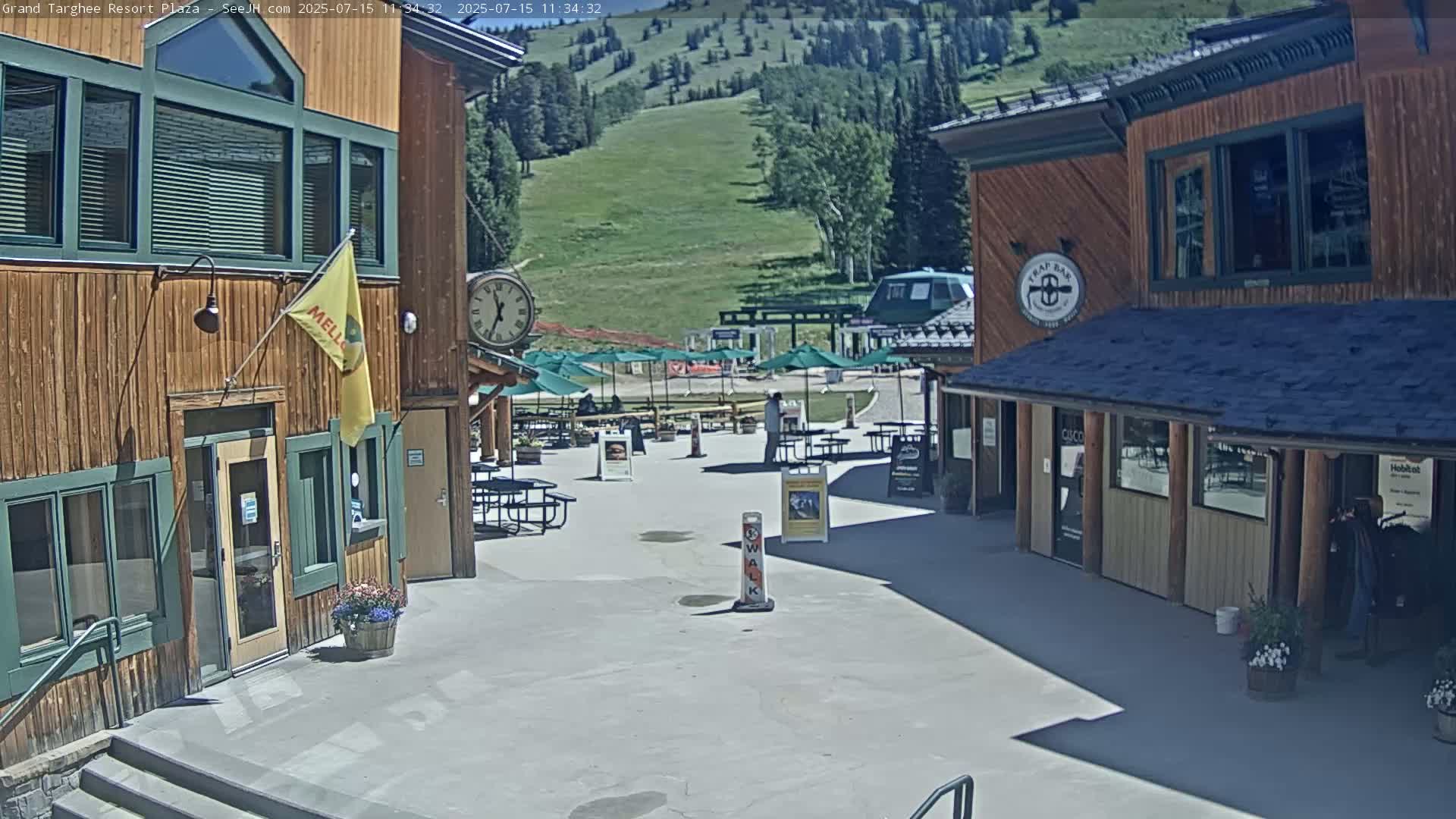 Alta, Freds Mountain Grand Targhee Resort Plaza Live Cam  -Alta, Teton, Wyoming, USA