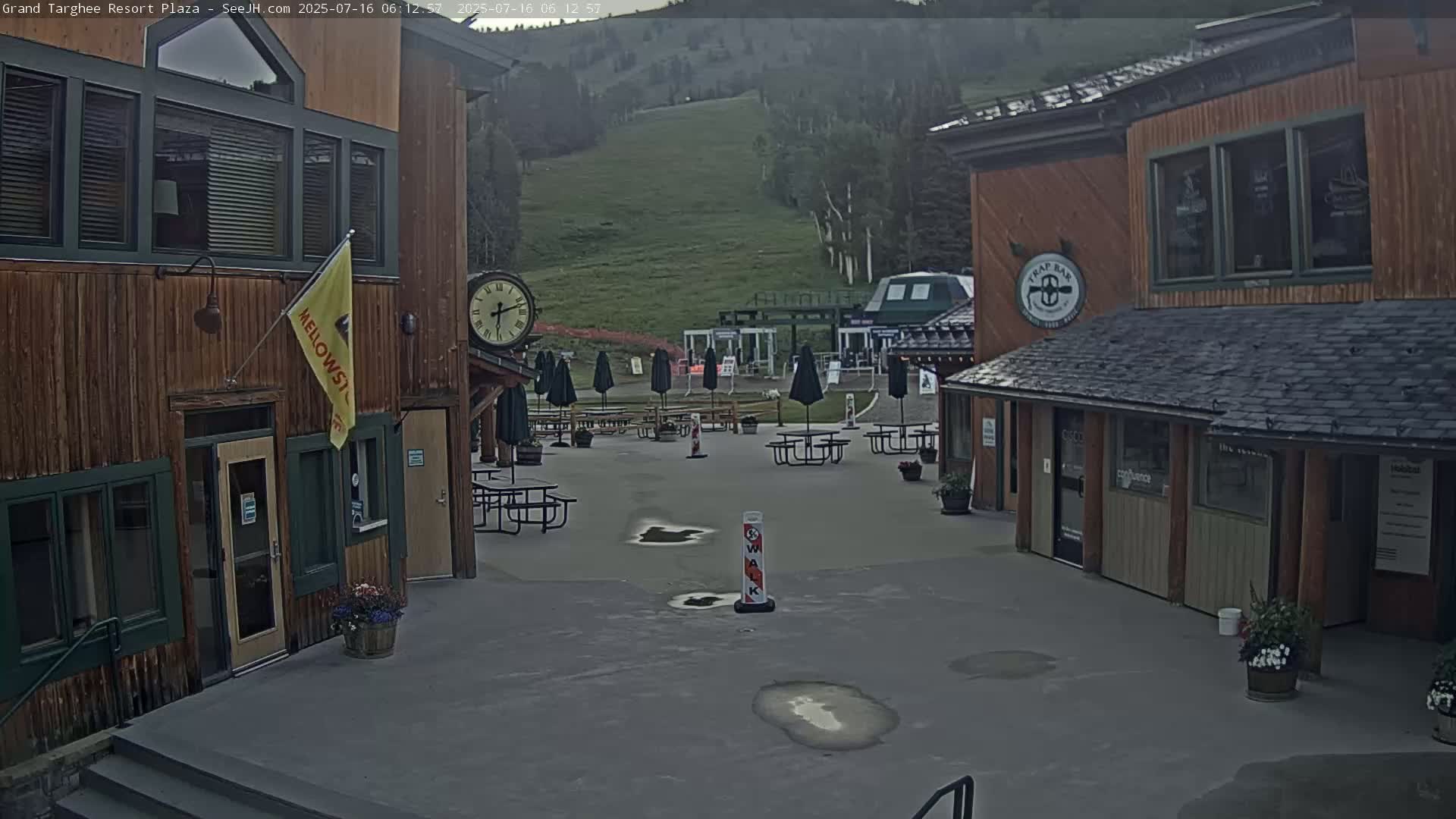 Alta, Freds Mountain Grand Targhee Resort Plaza Live Cam  -Alta, Teton, Wyoming, USA