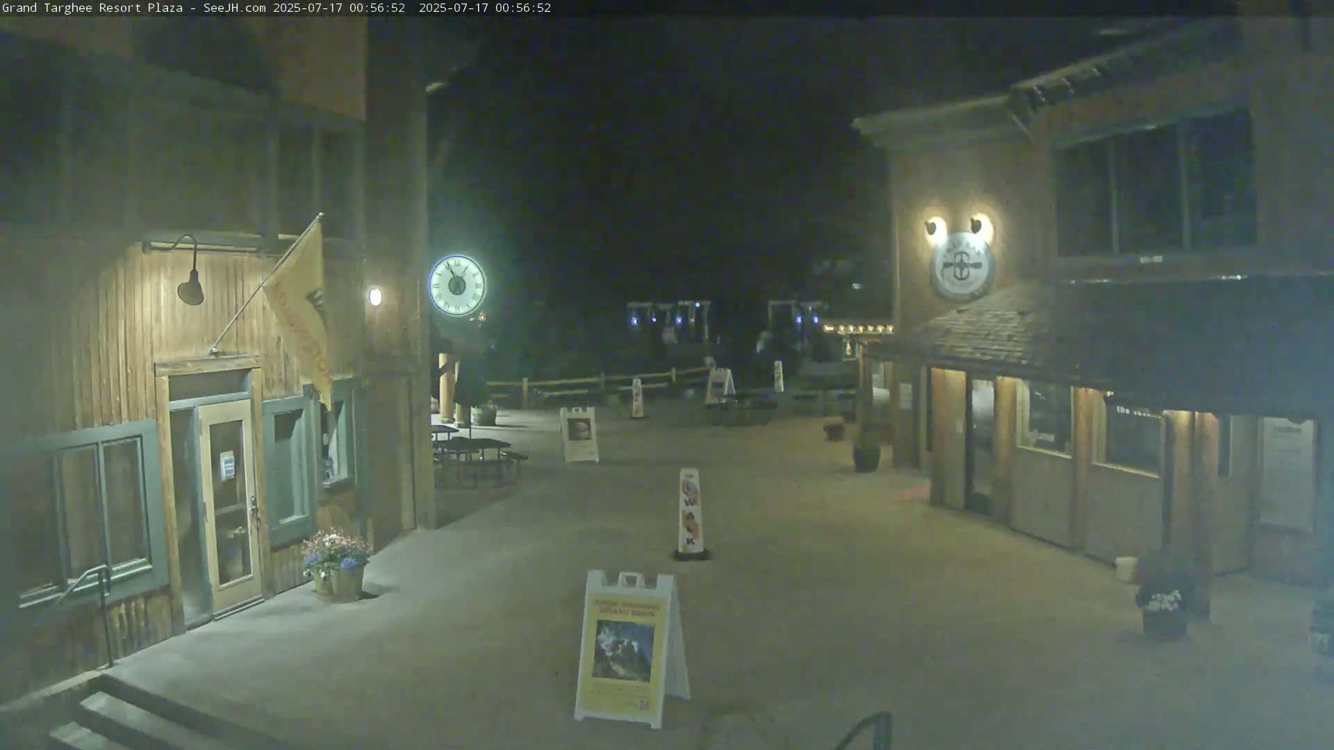 Alta, Freds Mountain Grand Targhee Resort Plaza Live Cam  -Alta, Teton, Wyoming, USA