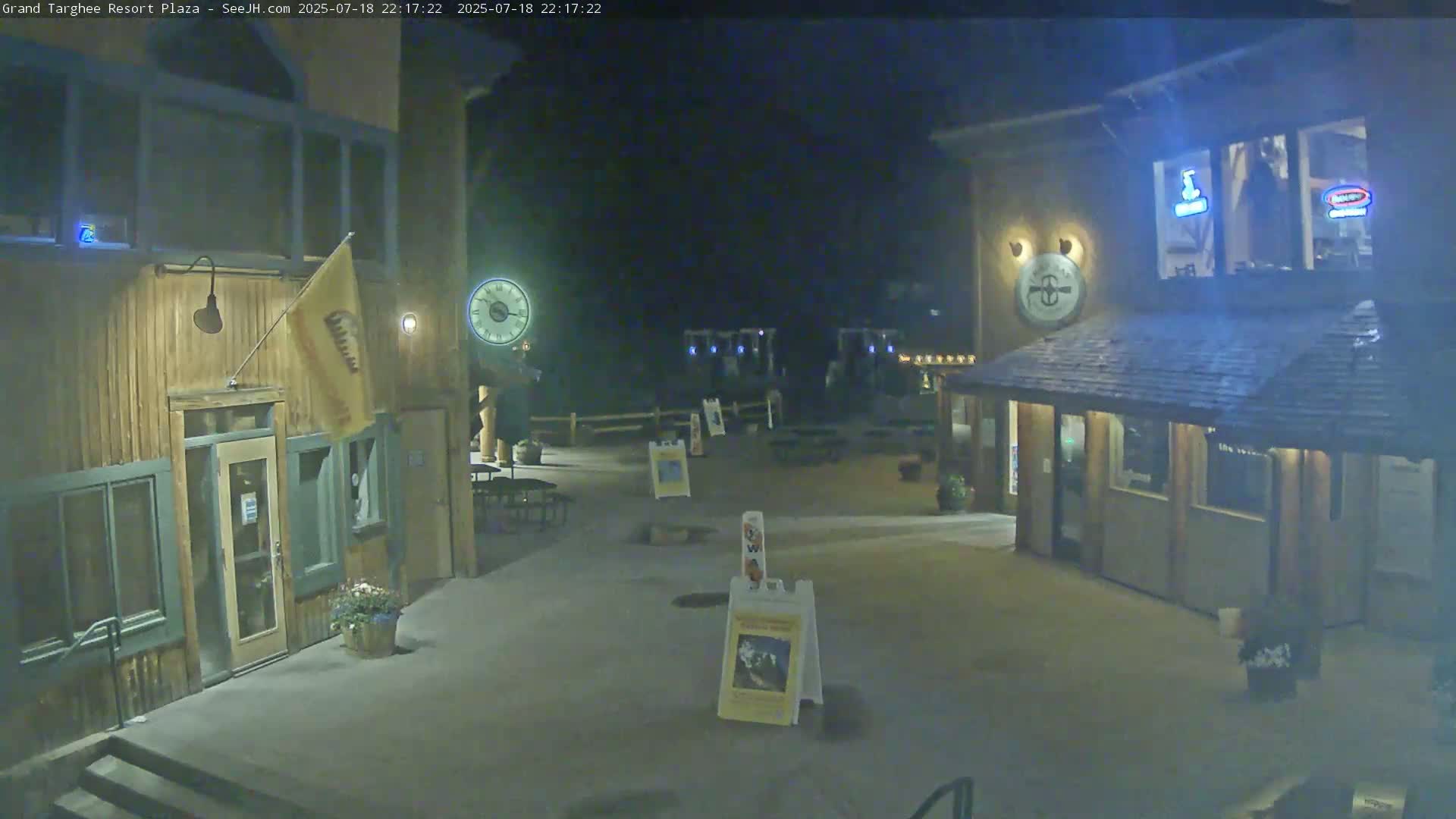 Alta, Freds Mountain Grand Targhee Resort Plaza Live Cam  -Alta, Teton, Wyoming, USA