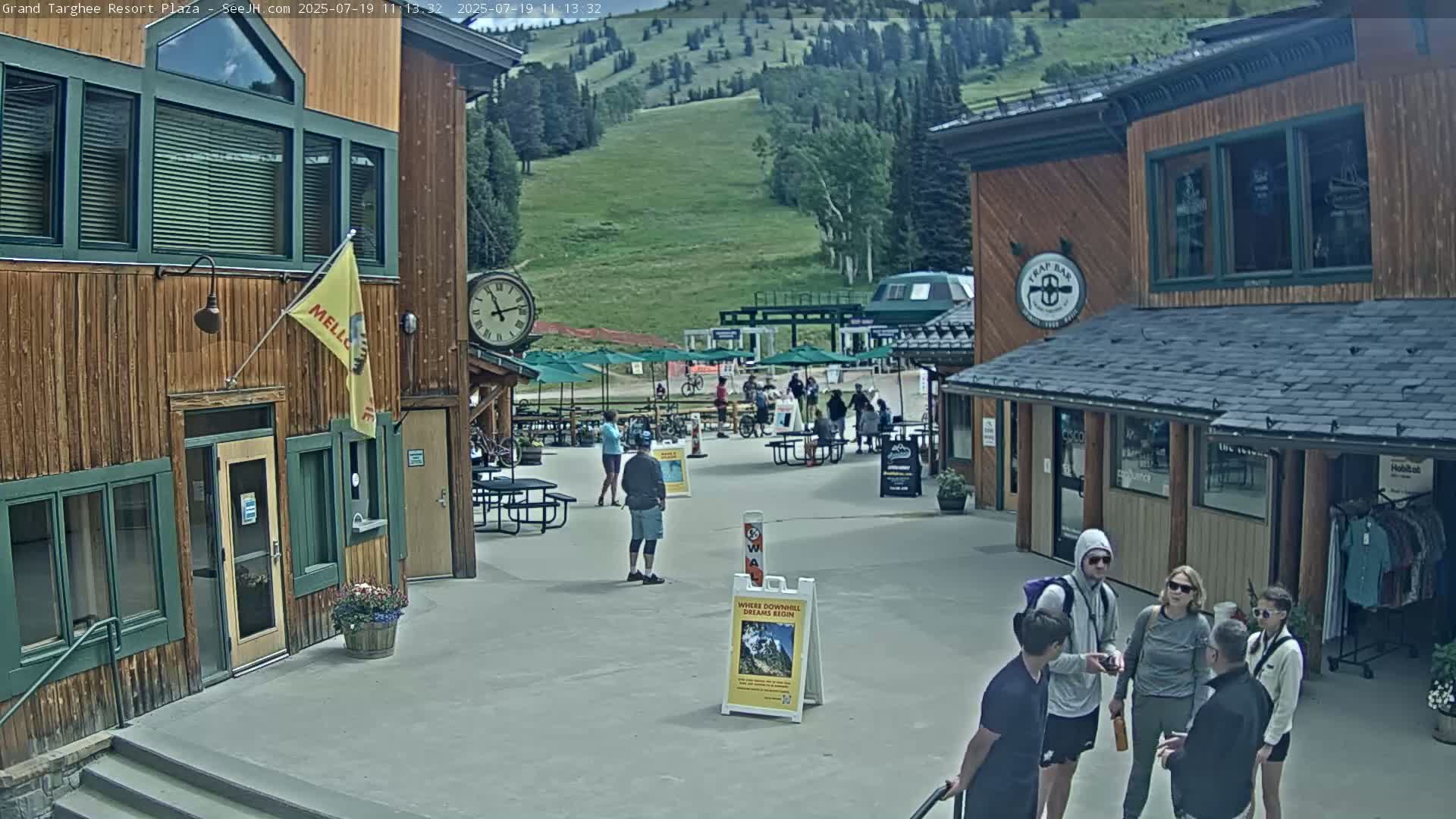 Alta, Freds Mountain Grand Targhee Resort Plaza Live Cam  -Alta, Teton, Wyoming, USA