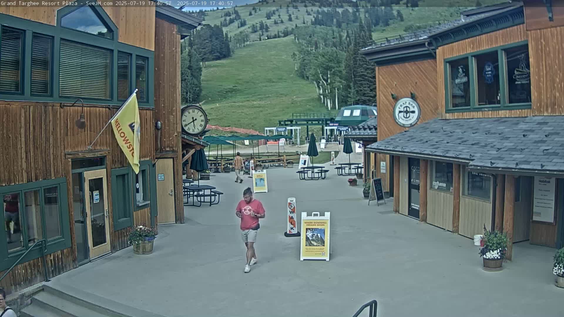 Alta, Freds Mountain Grand Targhee Resort Plaza Live Cam  -Alta, Teton, Wyoming, USA