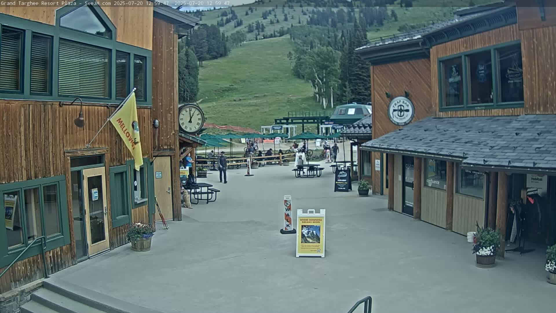 Alta, Freds Mountain Grand Targhee Resort Plaza Live Cam  -Alta, Teton, Wyoming, USA