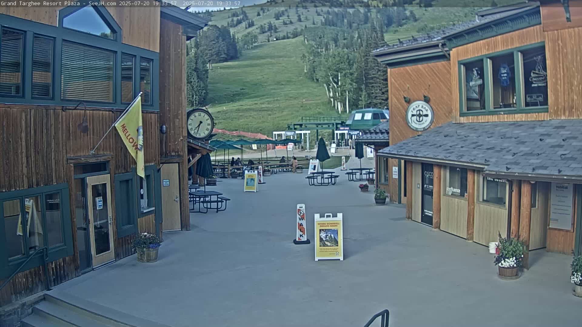 Alta, Freds Mountain Grand Targhee Resort Plaza Live Cam  -Alta, Teton, Wyoming, USA