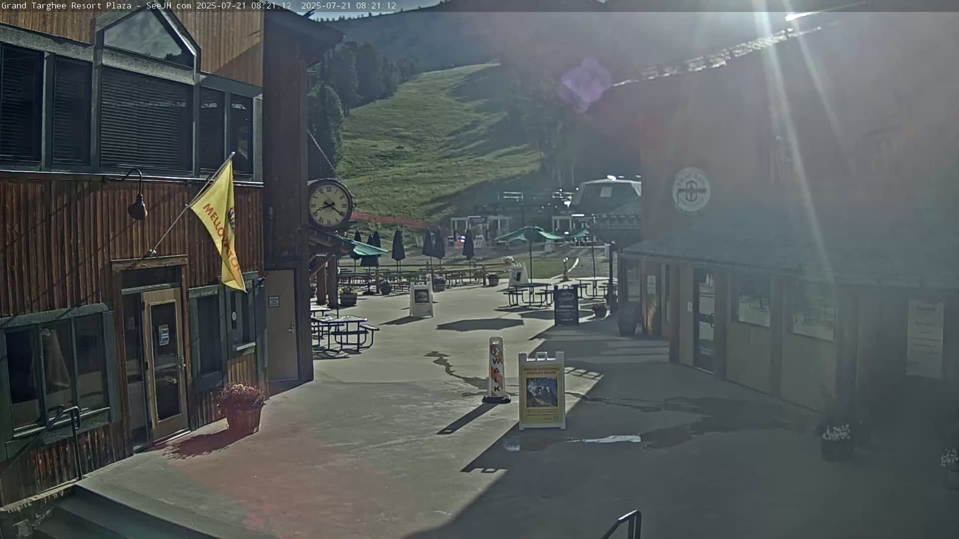 Alta, Freds Mountain Grand Targhee Resort Plaza Live Cam  -Alta, Teton, Wyoming, USA