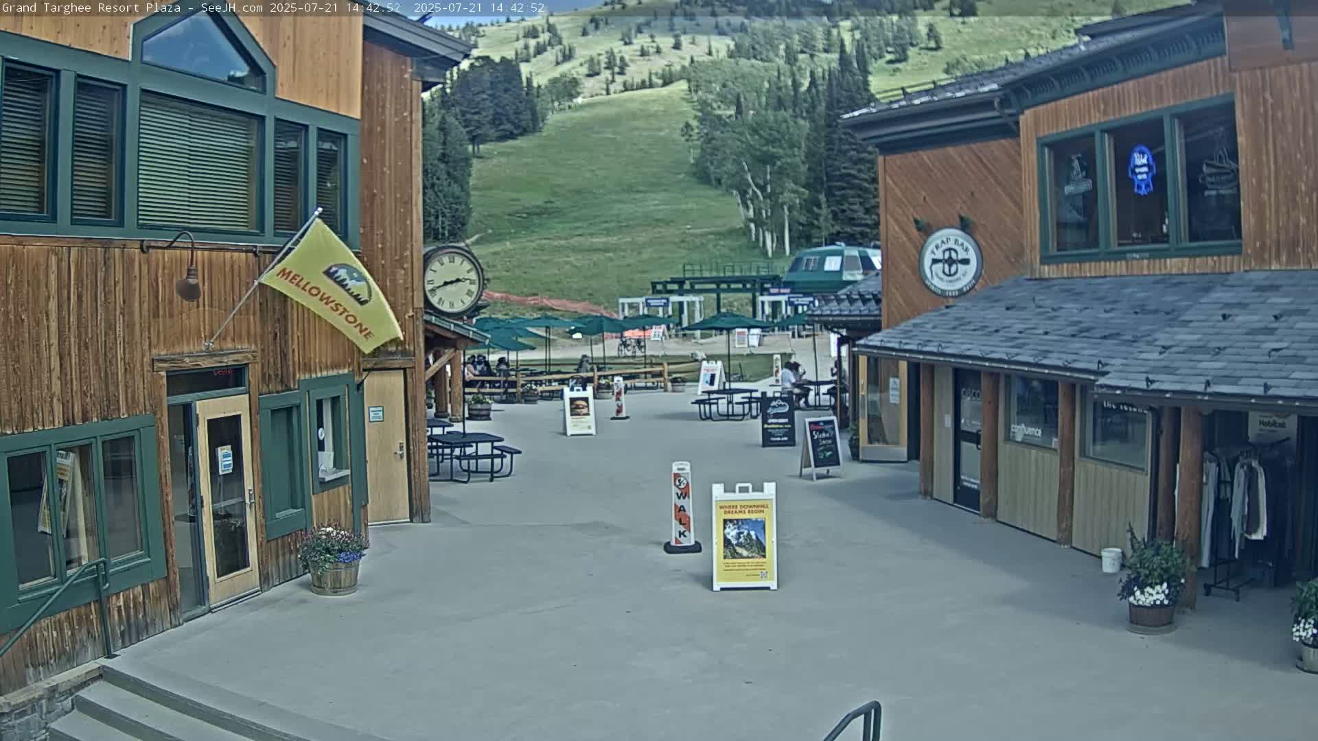 Alta, Freds Mountain Grand Targhee Resort Plaza Live Cam  -Alta, Teton, Wyoming, USA
