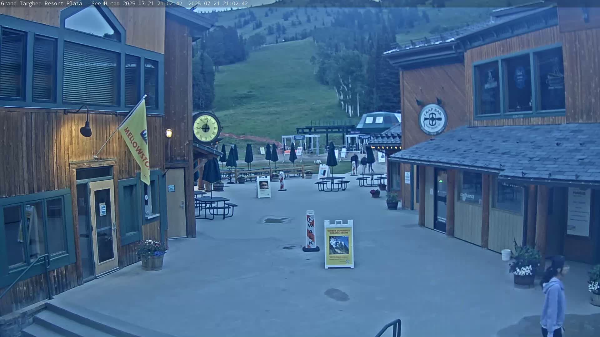 Alta, Freds Mountain Grand Targhee Resort Plaza Live Cam  -Alta, Teton, Wyoming, USA