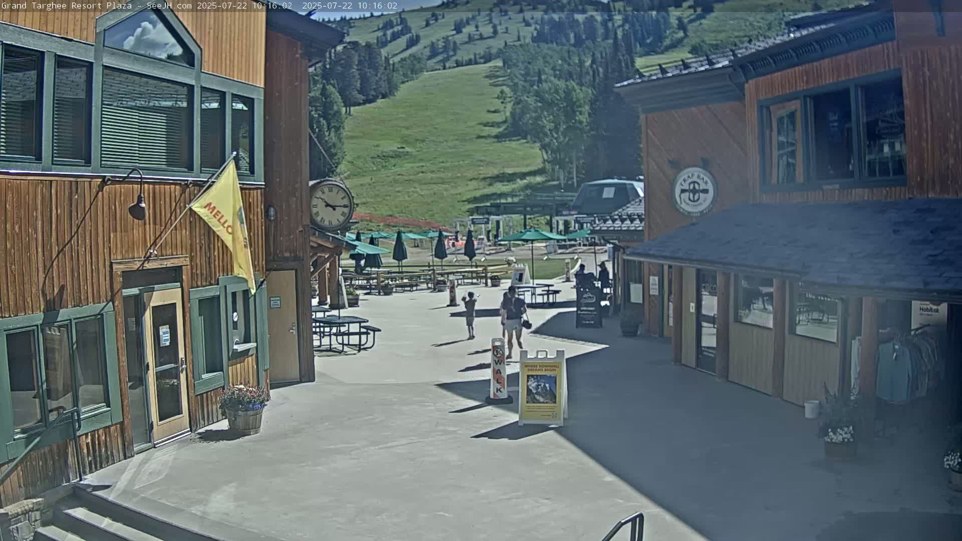 Alta, Freds Mountain Grand Targhee Resort Plaza Live Cam  -Alta, Teton, Wyoming, USA