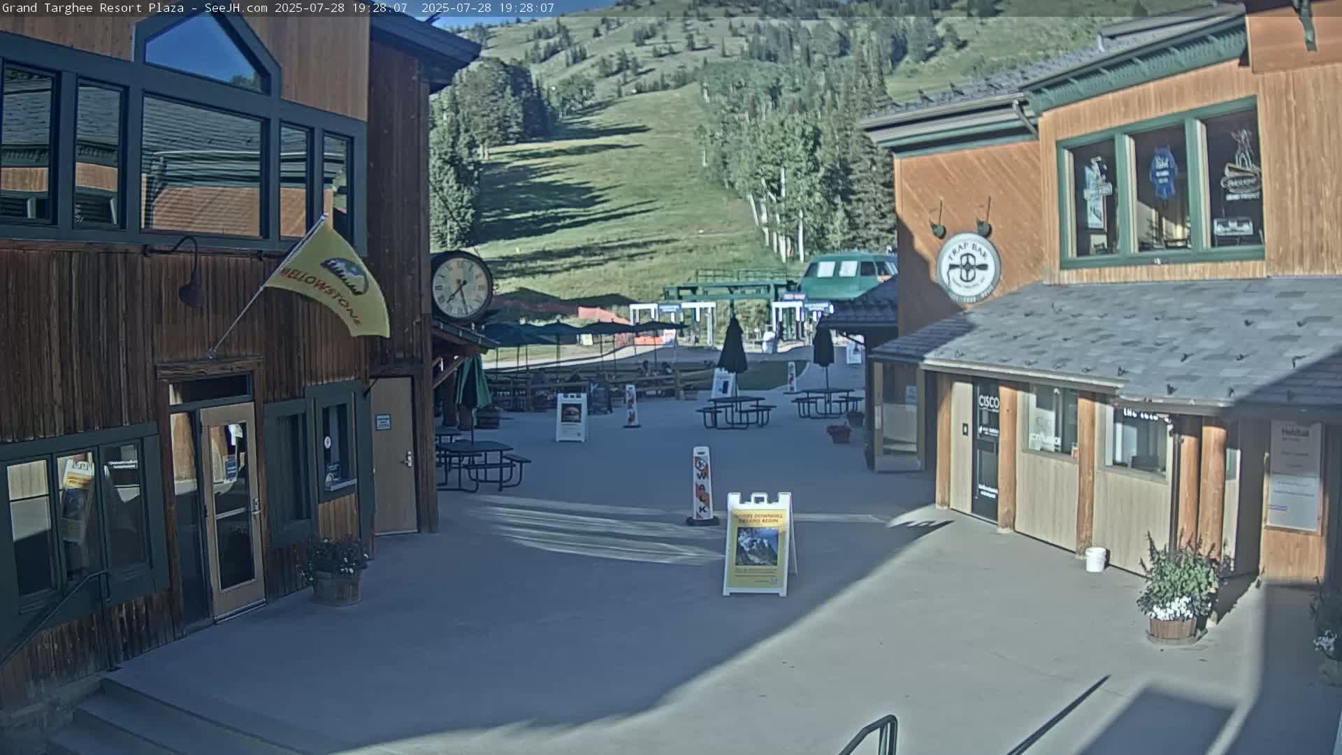 Alta, Freds Mountain Grand Targhee Resort Plaza Live Cam  -Alta, Teton, Wyoming, USA
