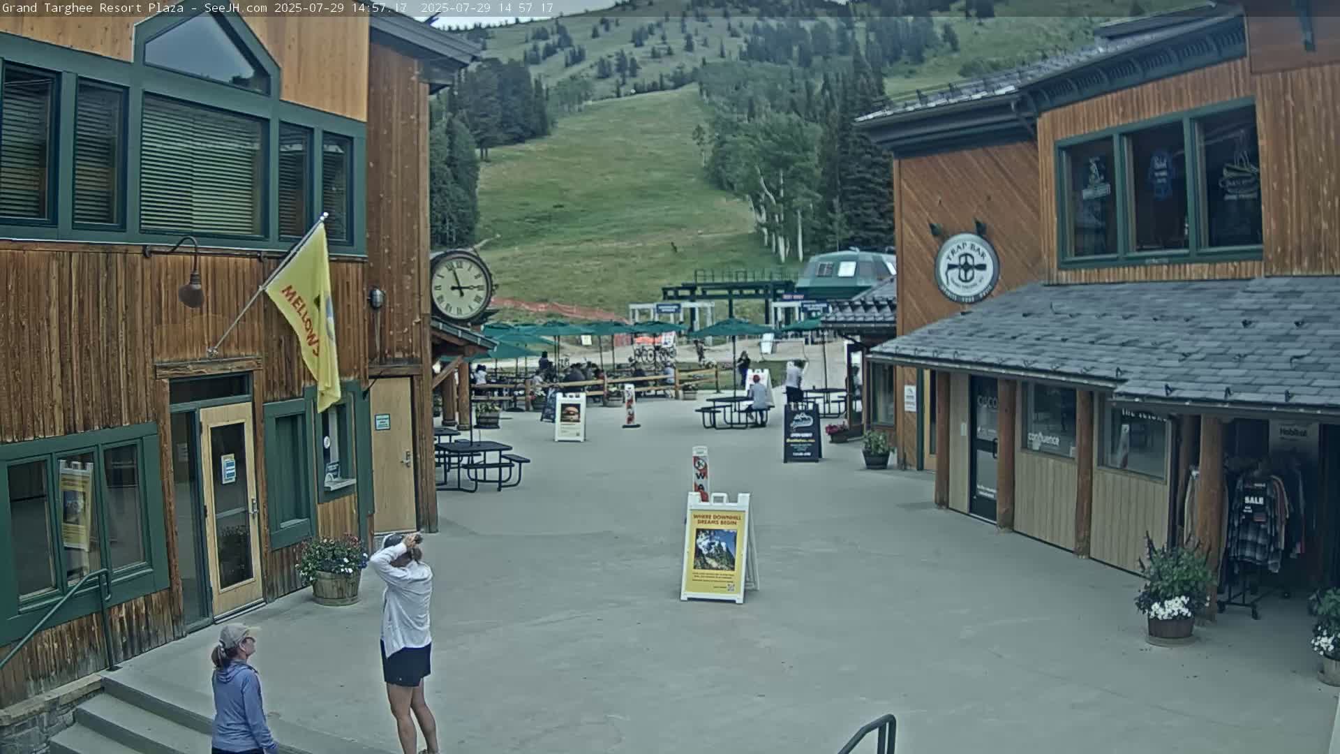 Alta, Freds Mountain Grand Targhee Resort Plaza Live Cam  -Alta, Teton, Wyoming, USA