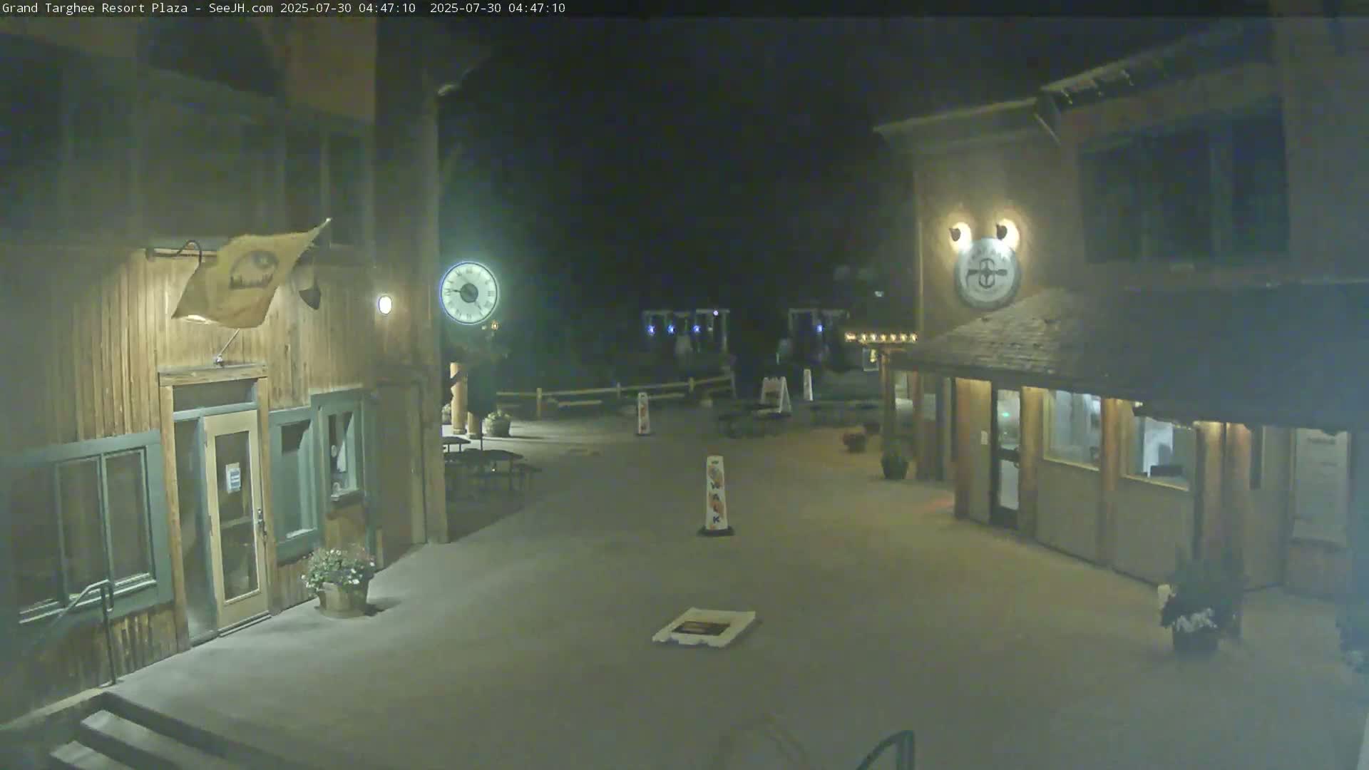 Alta, Freds Mountain Grand Targhee Resort Plaza Live Cam  -Alta, Teton, Wyoming, USA