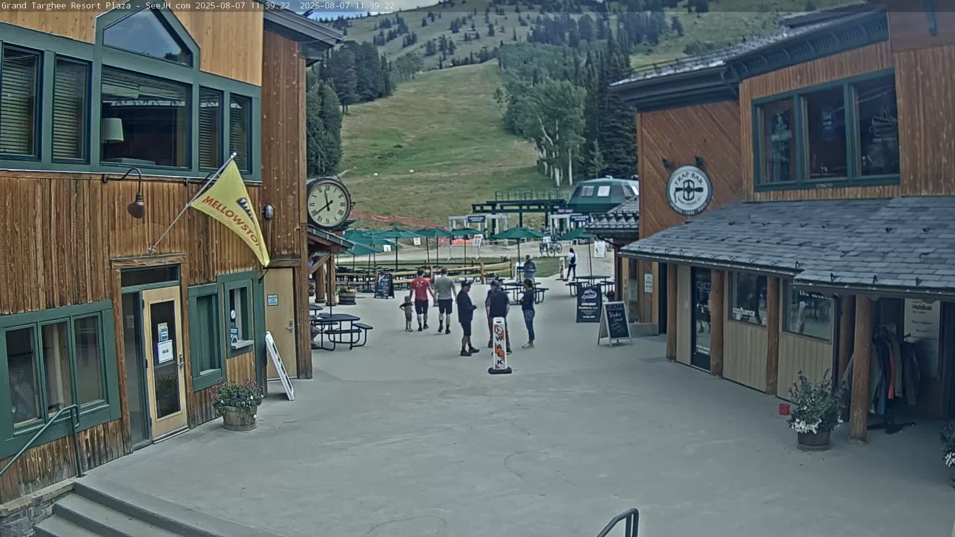 Alta, Freds Mountain Grand Targhee Resort Plaza Live Cam  -Alta, Teton, Wyoming, USA