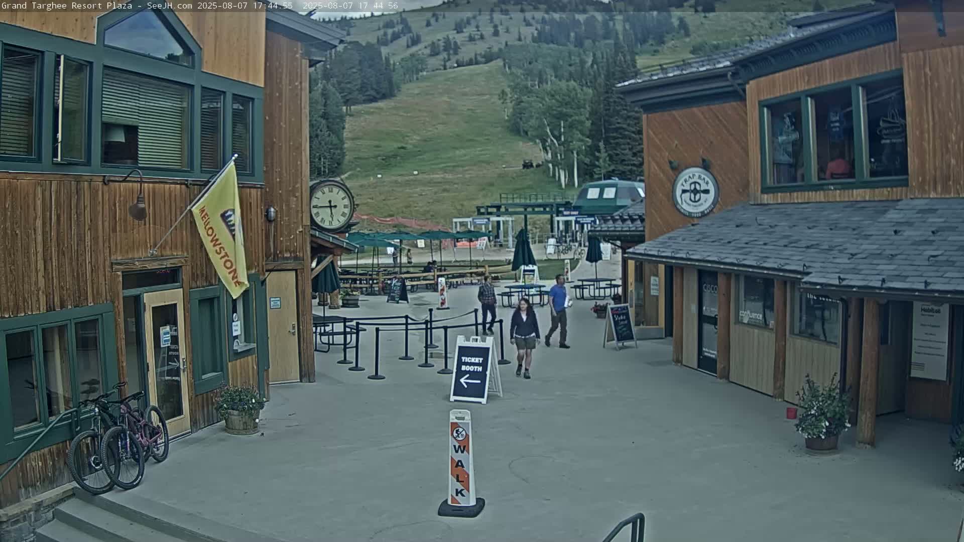 Alta, Freds Mountain Grand Targhee Resort Plaza Live Cam  -Alta, Teton, Wyoming, USA