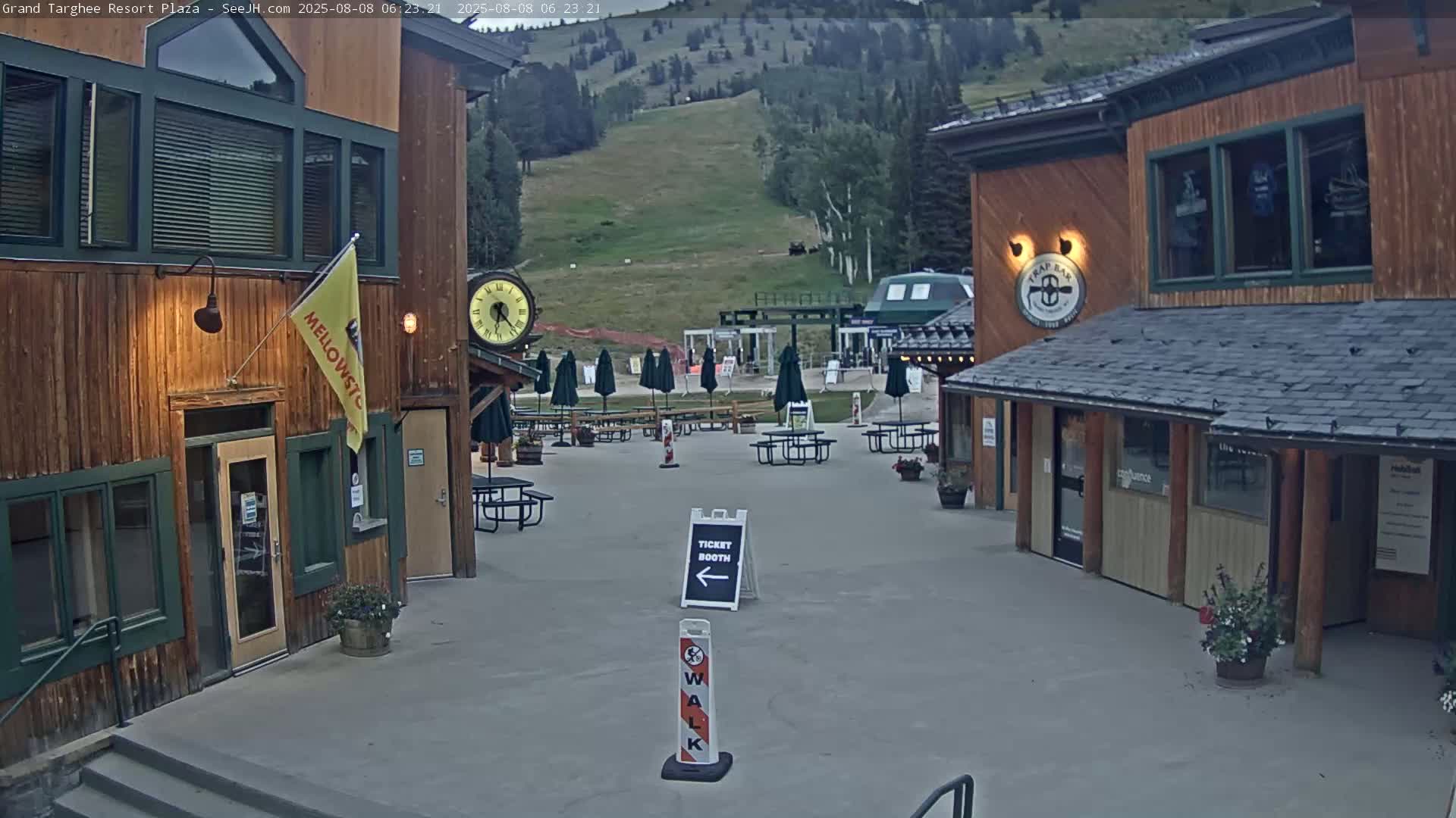 Alta, Freds Mountain Grand Targhee Resort Plaza Live Cam  -Alta, Teton, Wyoming, USA