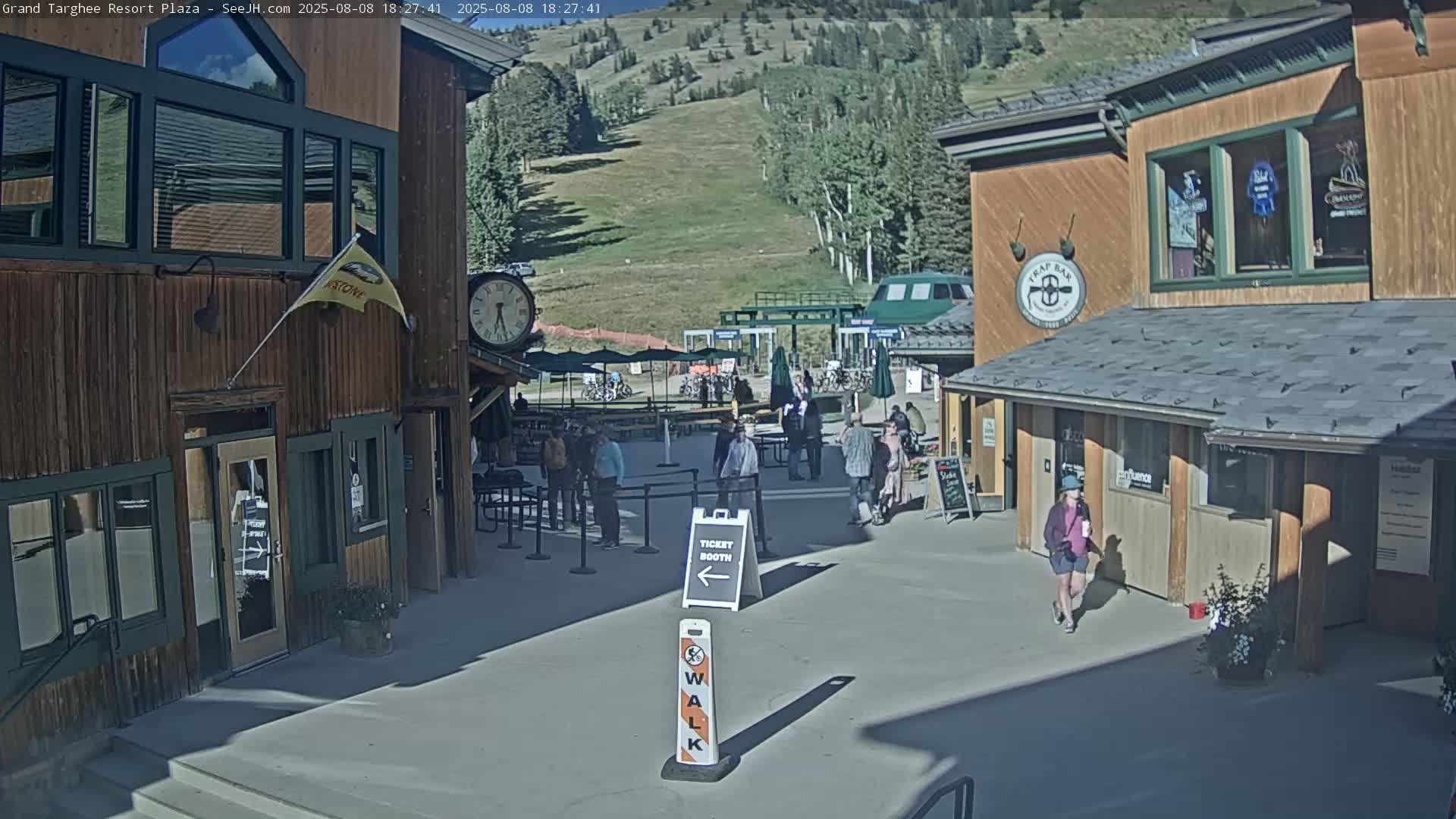 Alta, Freds Mountain Grand Targhee Resort Plaza Live Cam  -Alta, Teton, Wyoming, USA