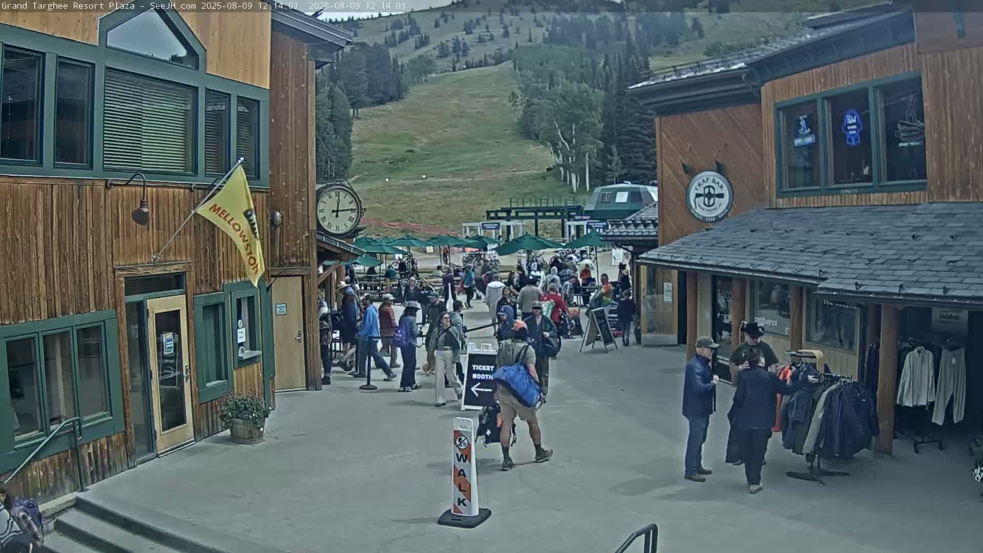 Alta, Freds Mountain Grand Targhee Resort Plaza Live Cam  -Alta, Teton, Wyoming, USA