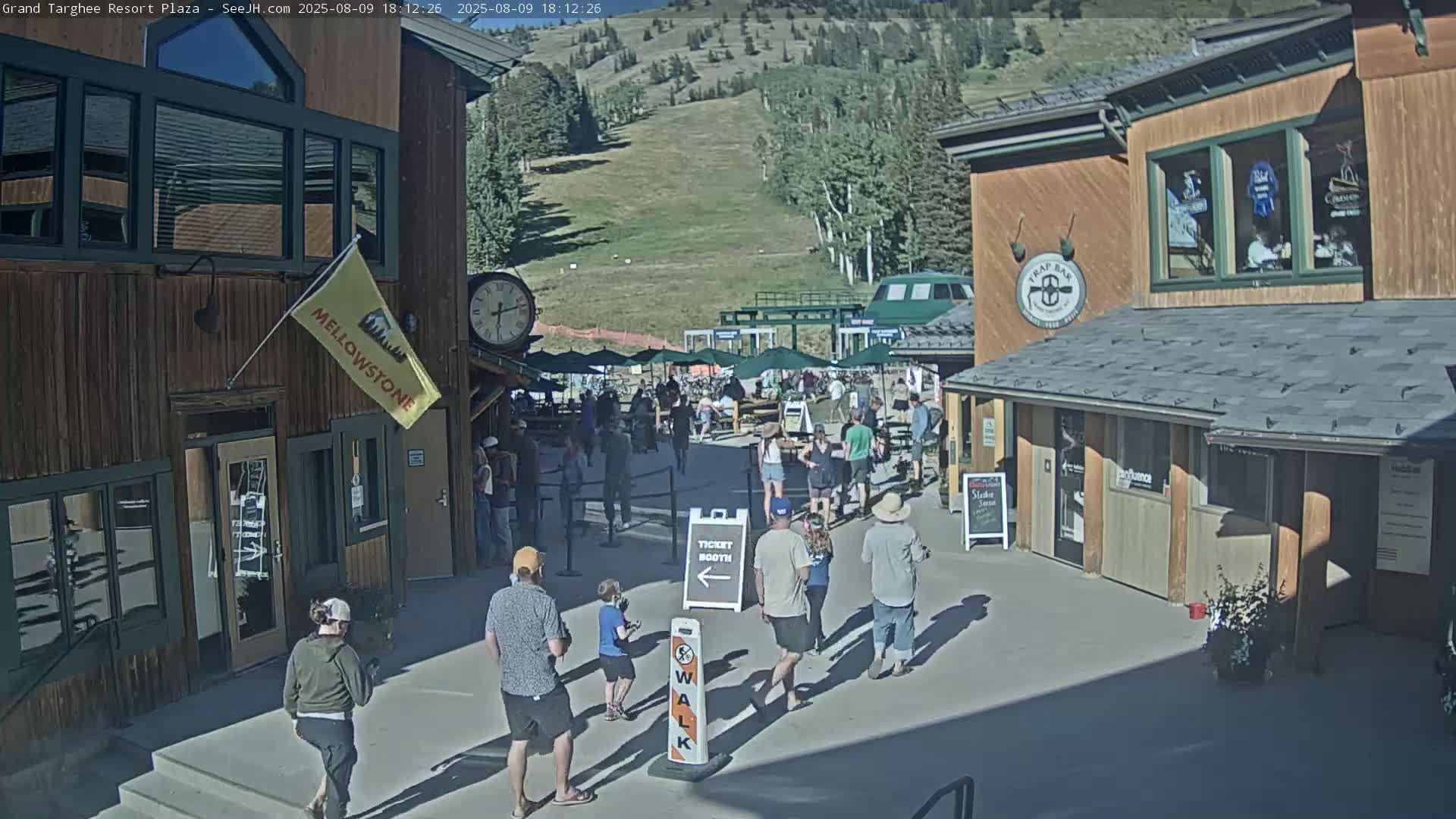Alta, Freds Mountain Grand Targhee Resort Plaza Live Cam  -Alta, Teton, Wyoming, USA