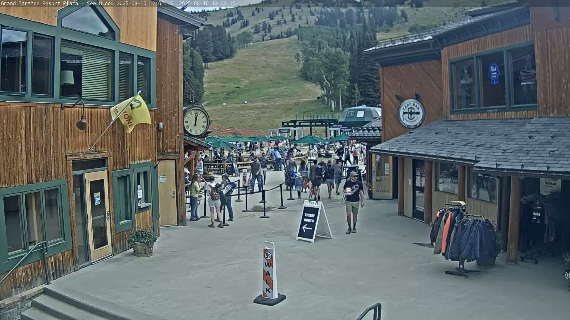 Alta, Freds Mountain Grand Targhee Resort Plaza Live Cam  -Alta, Teton, Wyoming, USA