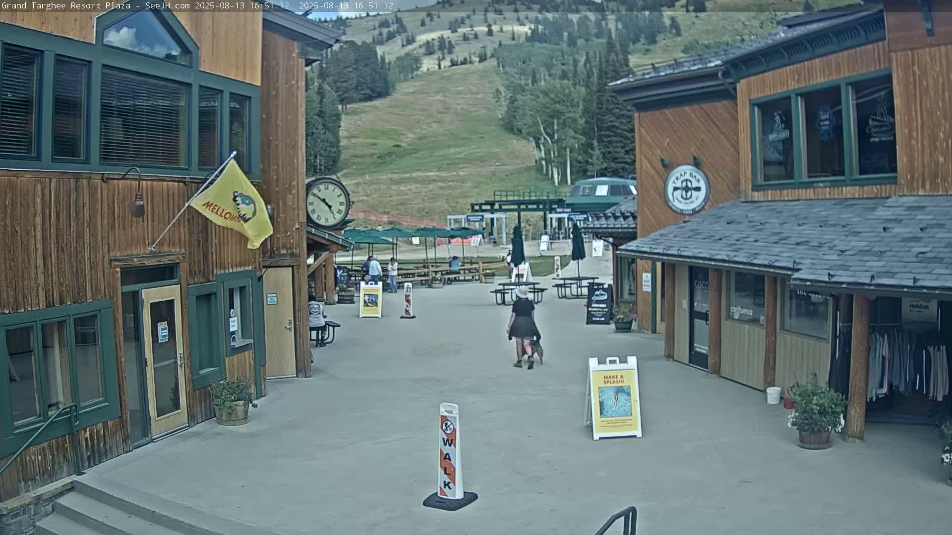 Alta, Freds Mountain Grand Targhee Resort Plaza Live Cam  -Alta, Teton, Wyoming, USA