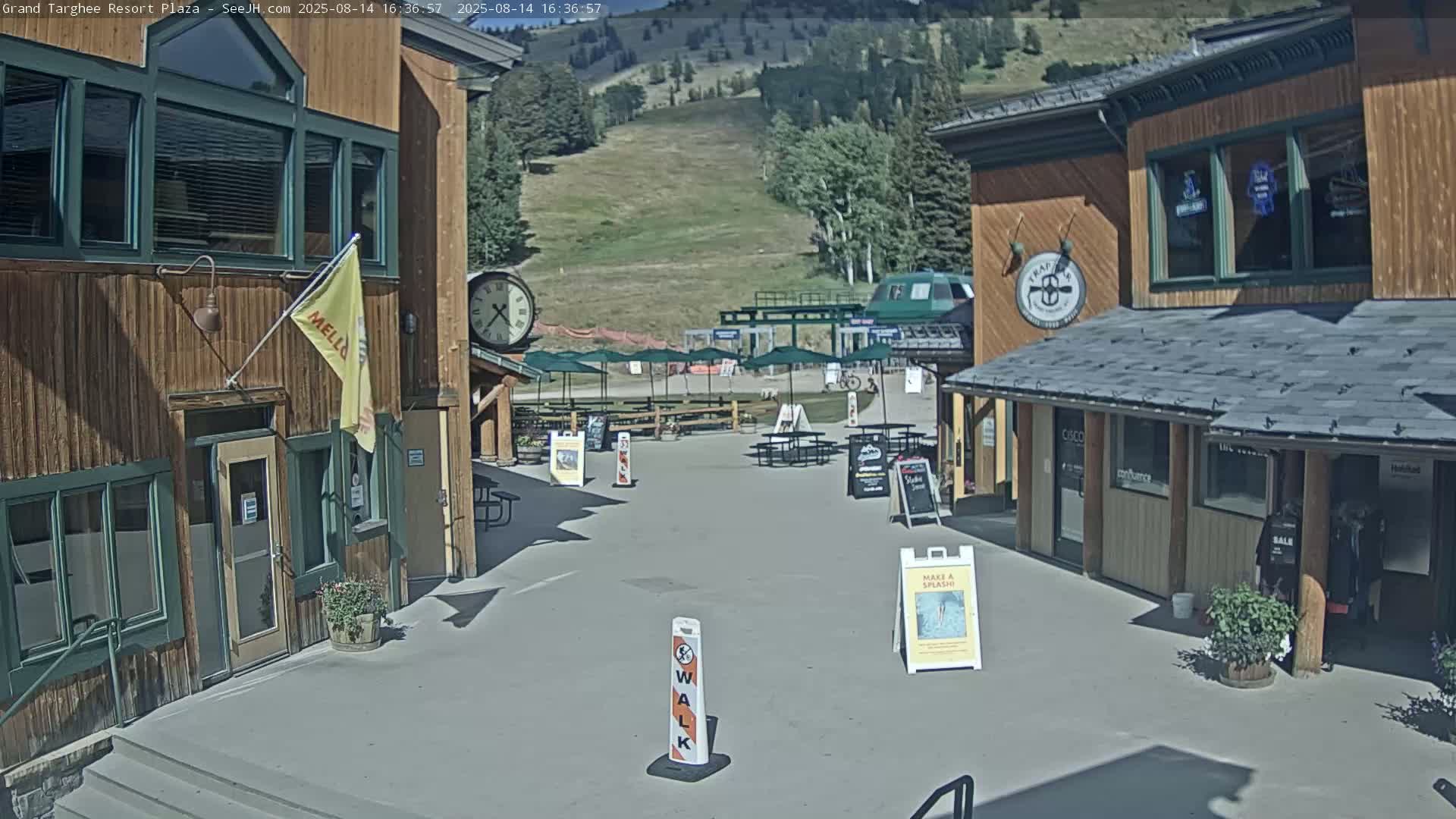 Alta, Freds Mountain Grand Targhee Resort Plaza Live Cam  -Alta, Teton, Wyoming, USA