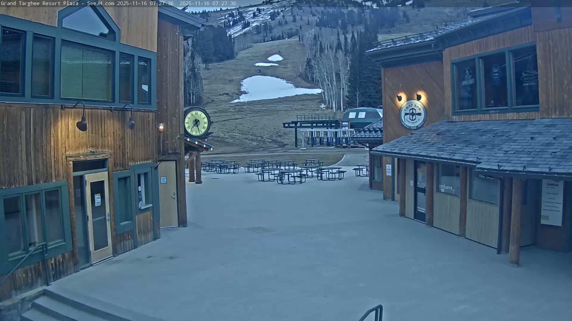 Alta, Freds Mountain Grand Targhee Resort Plaza Live Cam  -Alta, Teton, Wyoming, USA