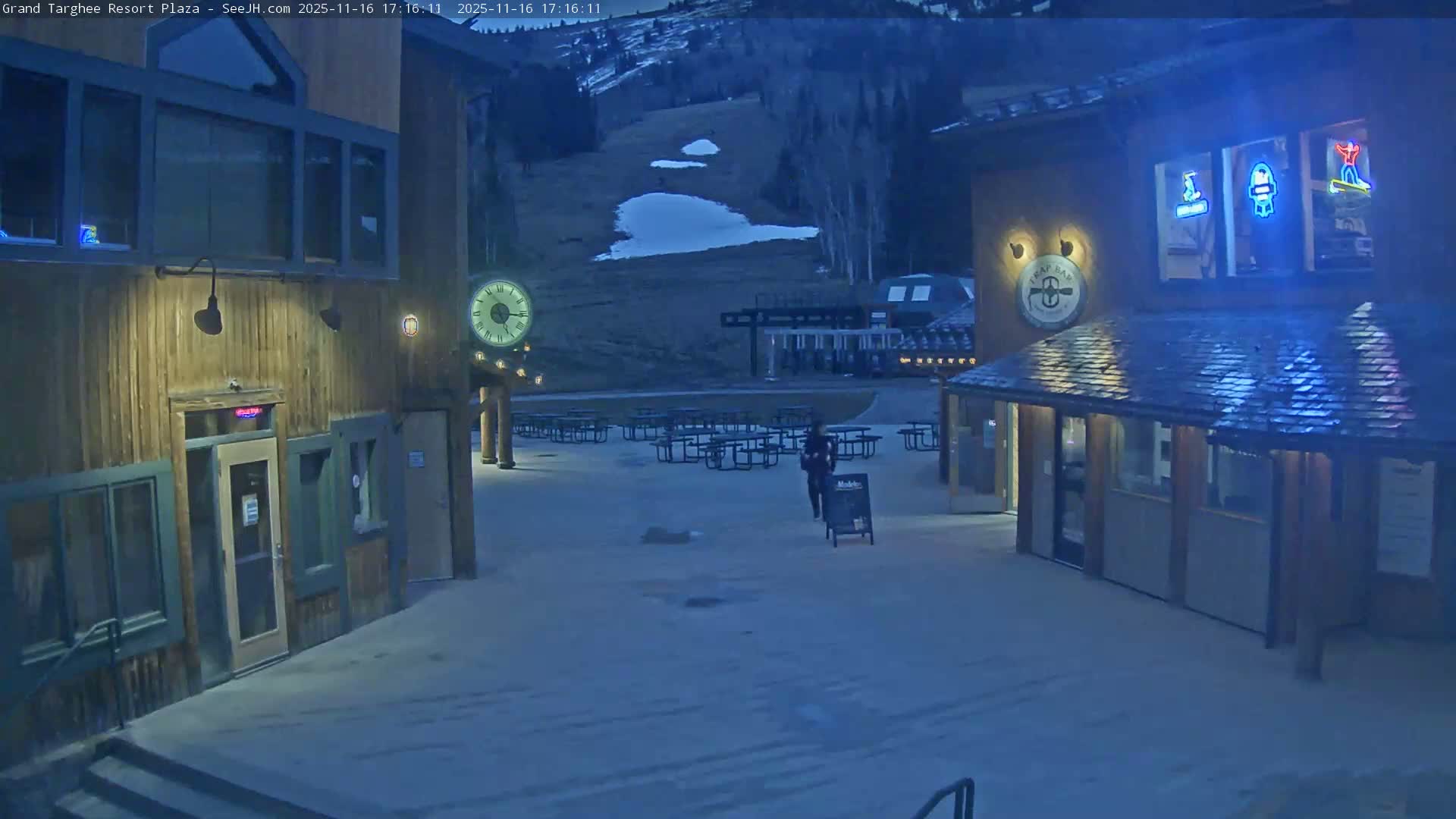 Alta, Freds Mountain Grand Targhee Resort Plaza Live Cam  -Alta, Teton, Wyoming, USA