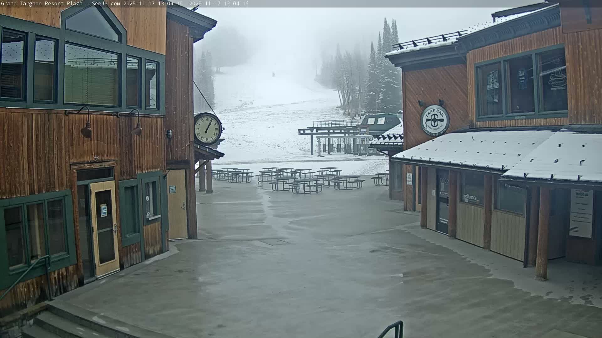 Alta, Freds Mountain Grand Targhee Resort Plaza Live Cam  -Alta, Teton, Wyoming, USA