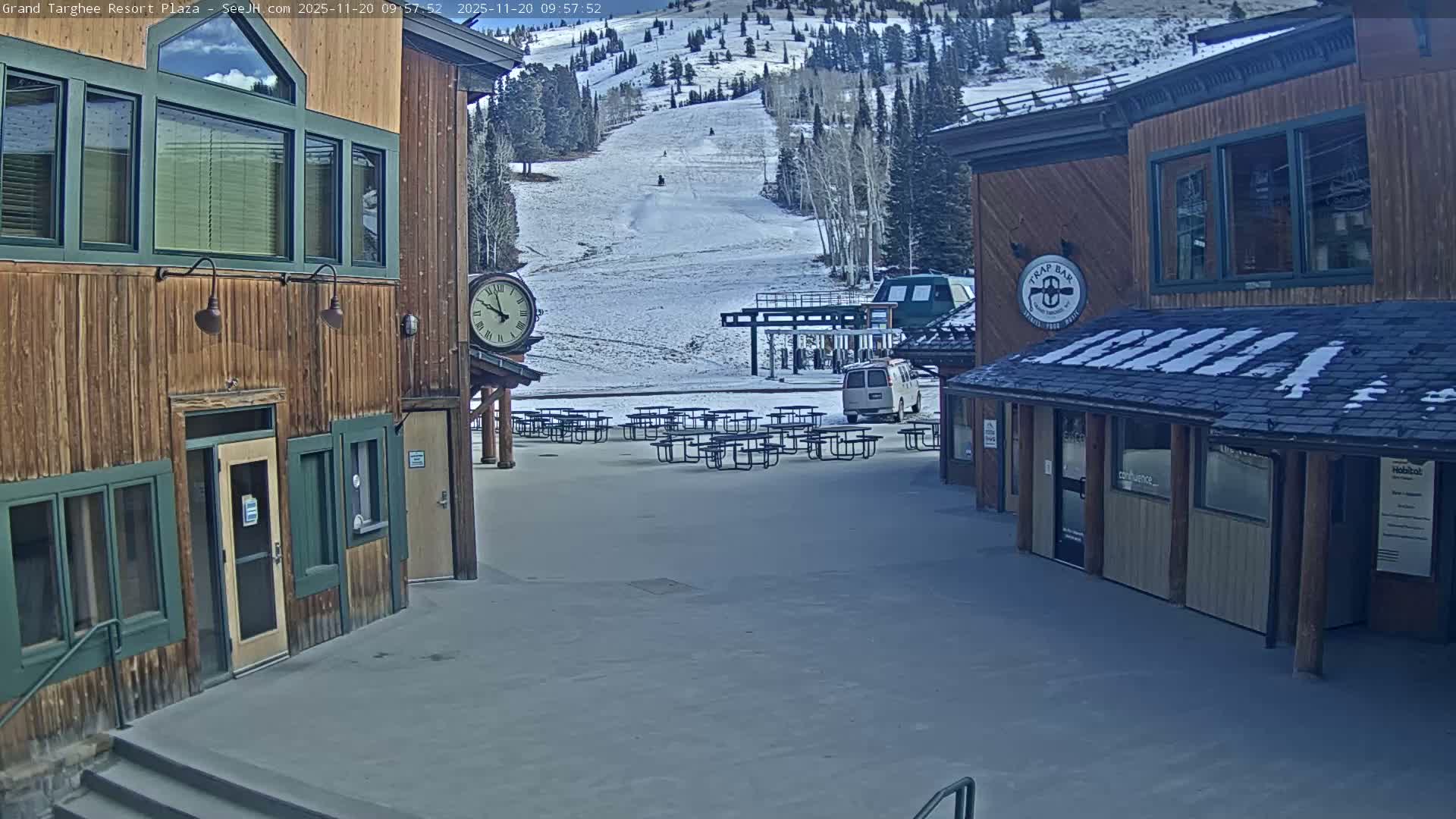 Alta, Freds Mountain Grand Targhee Resort Plaza Live Cam  -Alta, Teton, Wyoming, USA