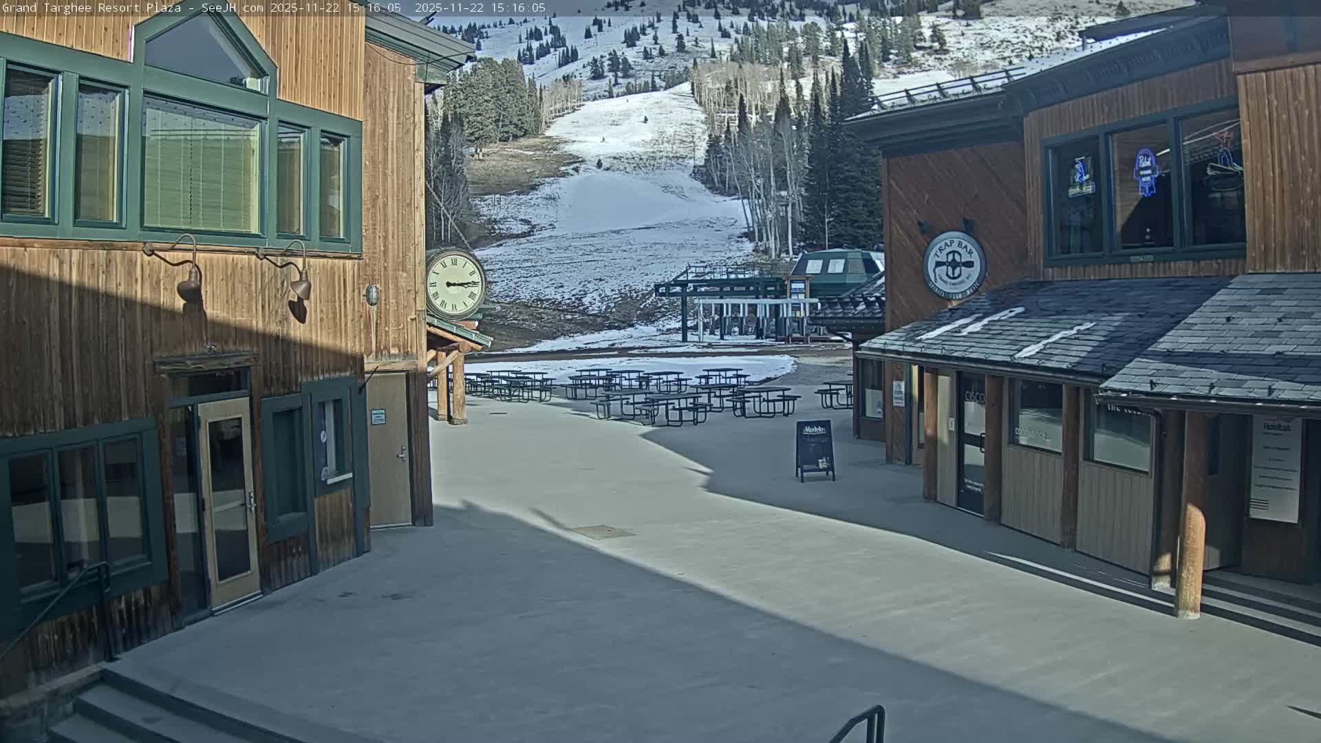 Alta, Freds Mountain Grand Targhee Resort Plaza Live Cam  -Alta, Teton, Wyoming, USA