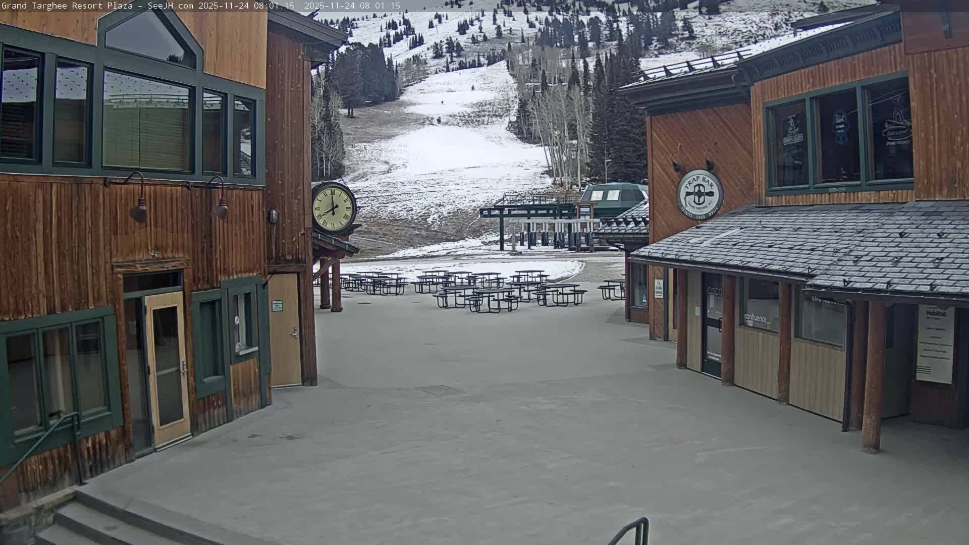 Alta, Freds Mountain Grand Targhee Resort Plaza Live Cam  -Alta, Teton, Wyoming, USA