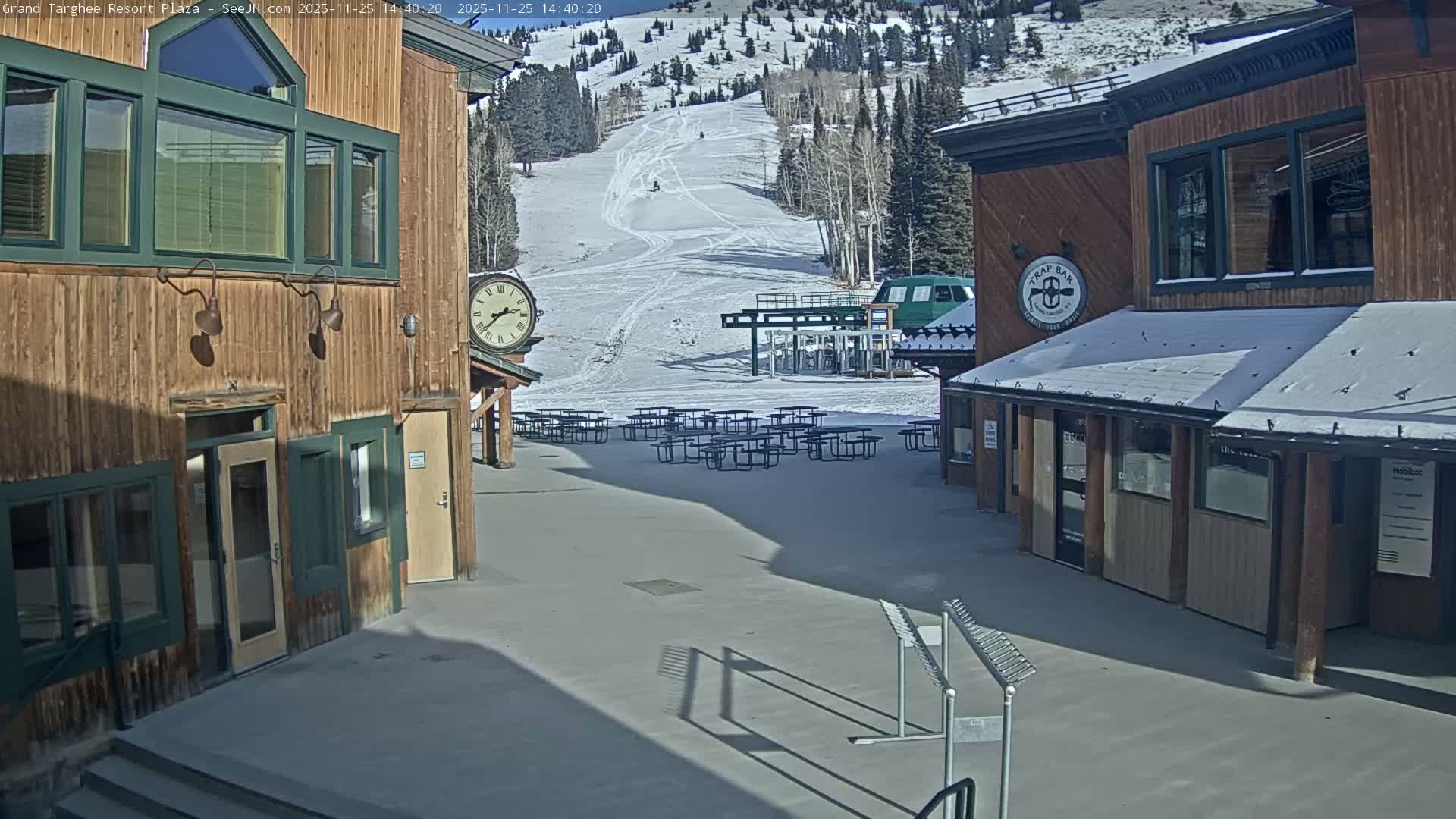 Alta, Freds Mountain Grand Targhee Resort Plaza Live Cam  -Alta, Teton, Wyoming, USA