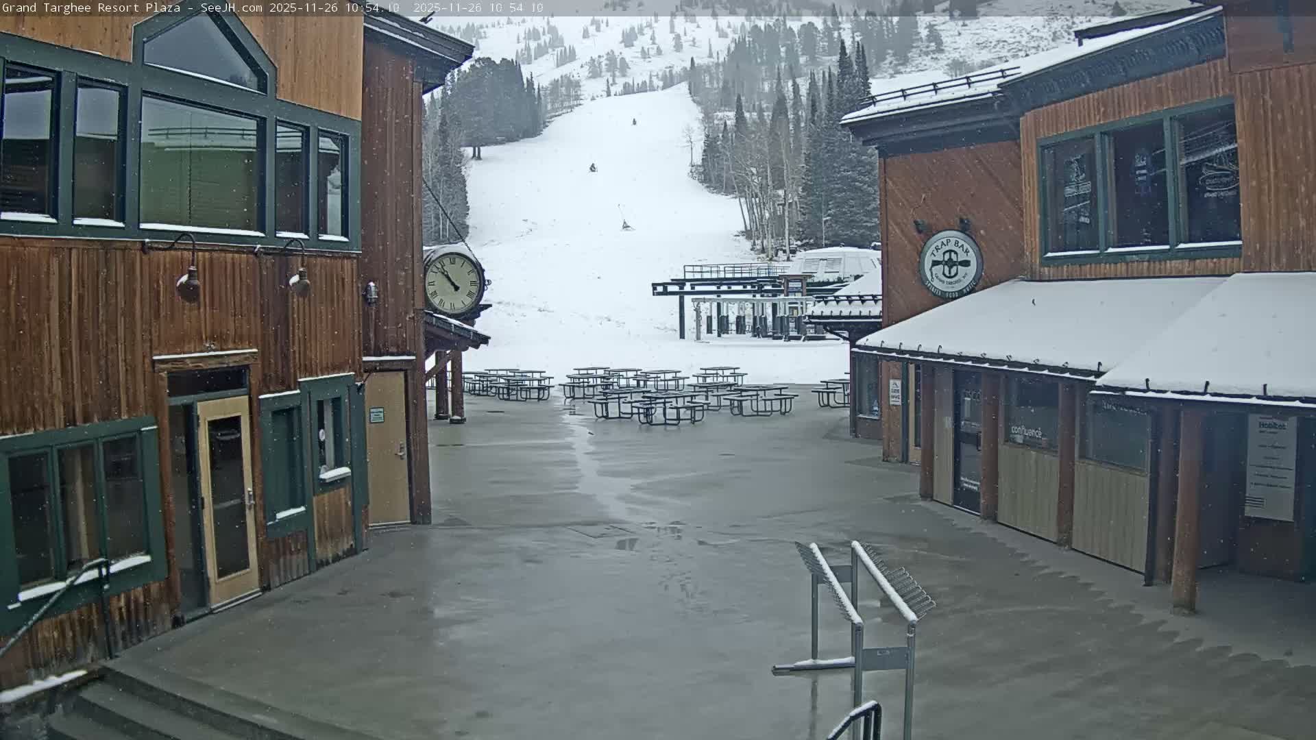 Alta, Freds Mountain Grand Targhee Resort Plaza Live Cam  -Alta, Teton, Wyoming, USA