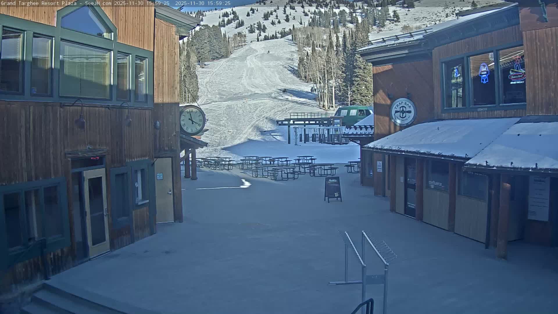 Alta, Freds Mountain Grand Targhee Resort Plaza Live Cam  -Alta, Teton, Wyoming, USA