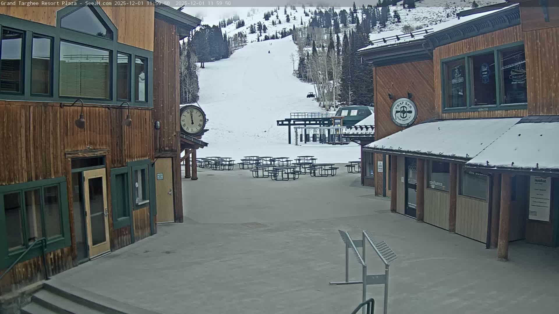 Alta, Freds Mountain Grand Targhee Resort Plaza Live Cam  -Alta, Teton, Wyoming, USA