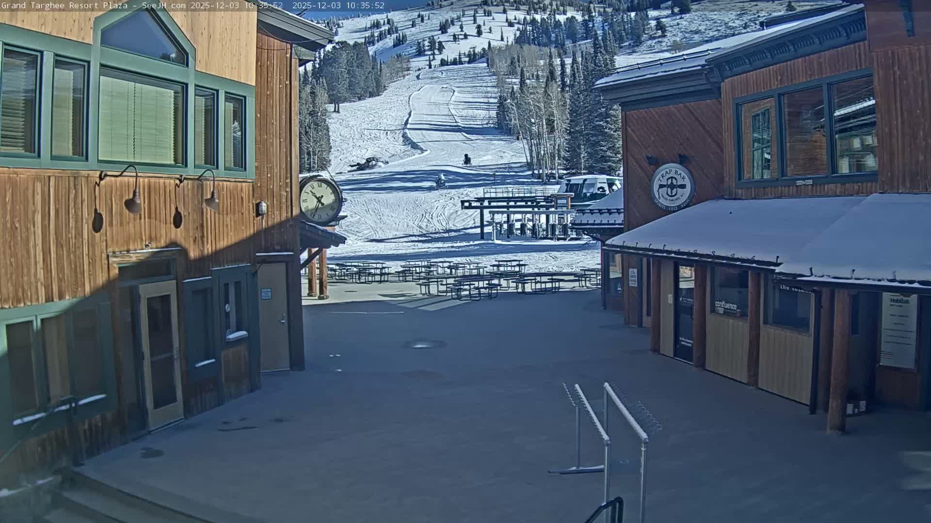 Alta, Freds Mountain Grand Targhee Resort Plaza Live Cam  -Alta, Teton, Wyoming, USA