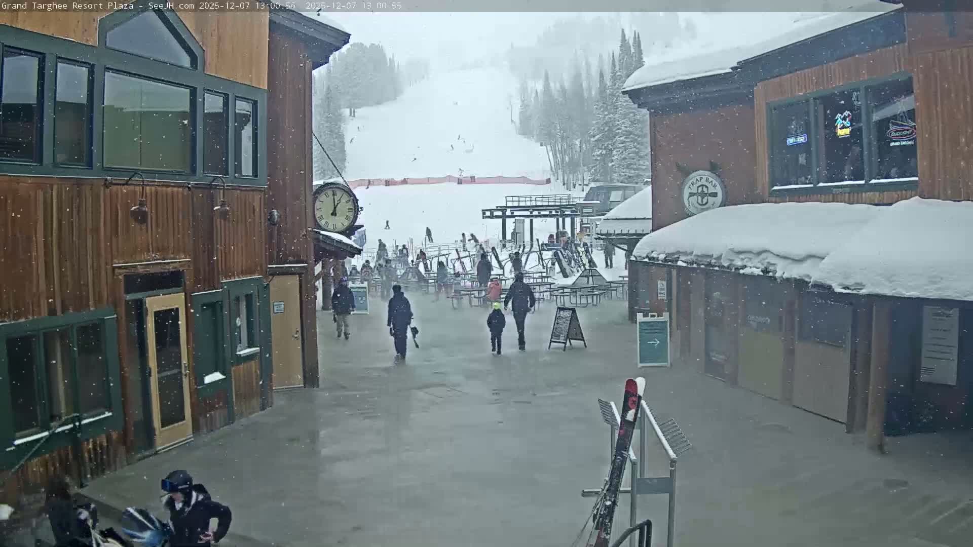 Alta, Freds Mountain Grand Targhee Resort Plaza Live Cam  -Alta, Teton, Wyoming, USA