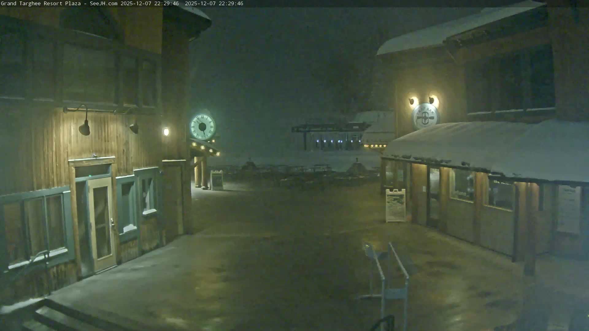 Alta, Freds Mountain Grand Targhee Resort Plaza Live Cam  -Alta, Teton, Wyoming, USA
