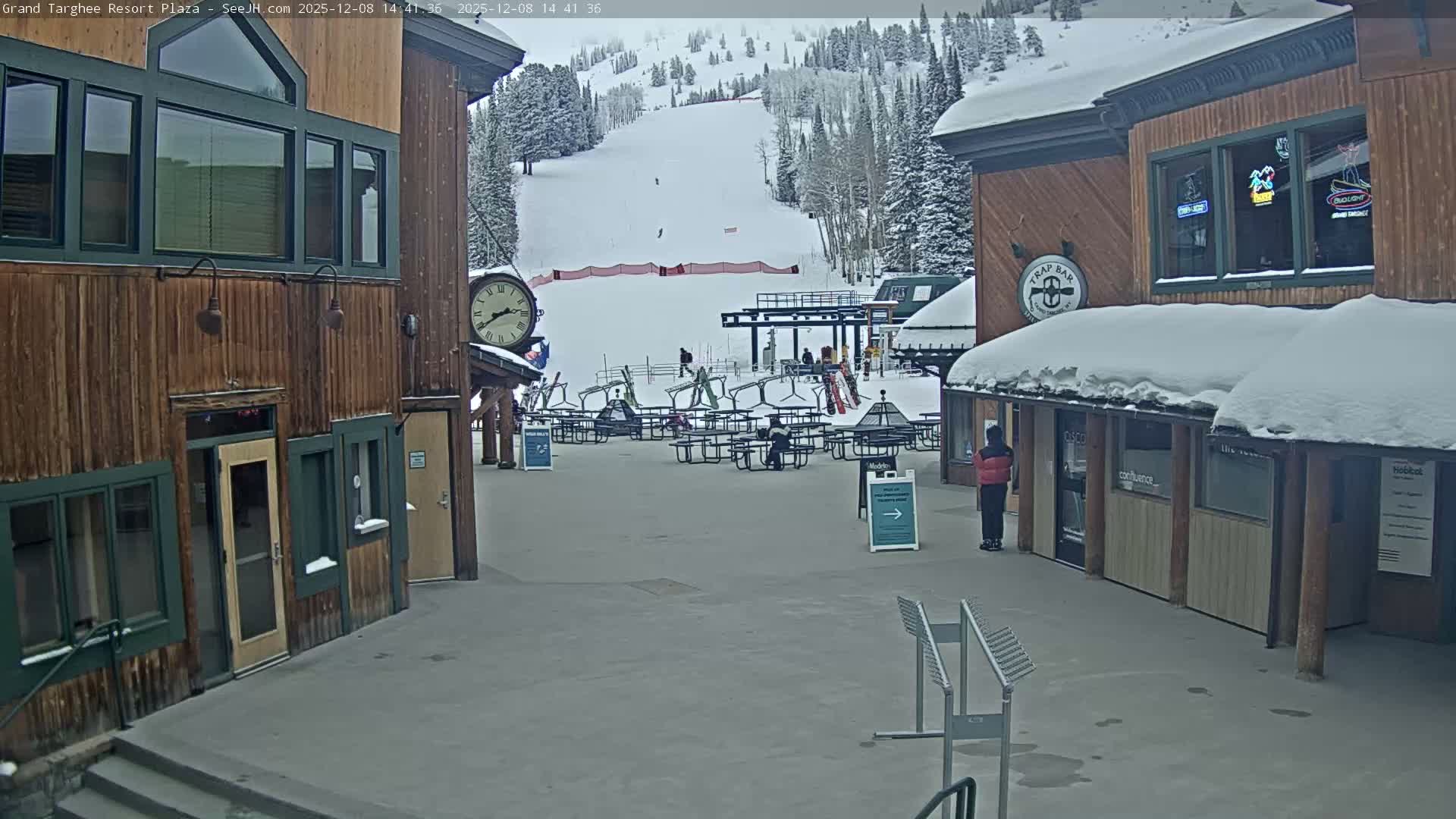 Alta, Freds Mountain Grand Targhee Resort Plaza Live Cam  -Alta, Teton, Wyoming, USA