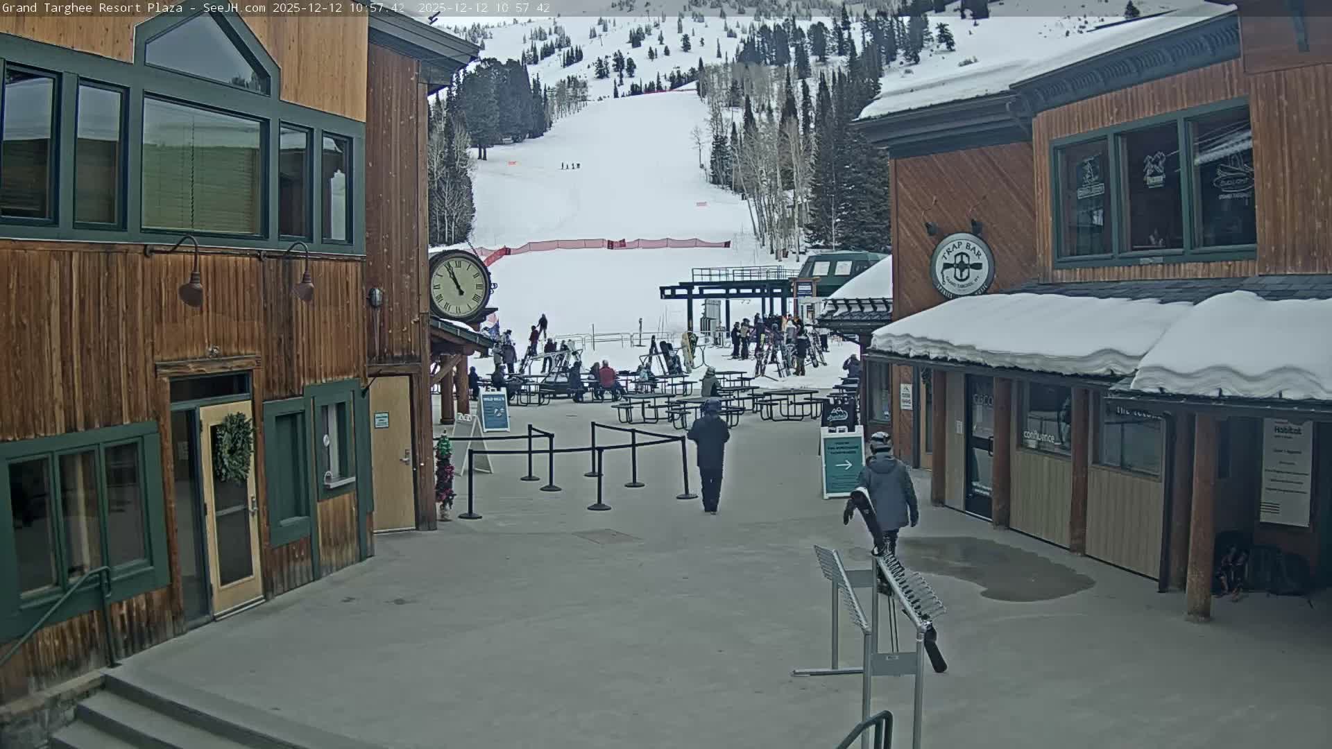 Alta, Freds Mountain Grand Targhee Resort Plaza Live Cam  -Alta, Teton, Wyoming, USA